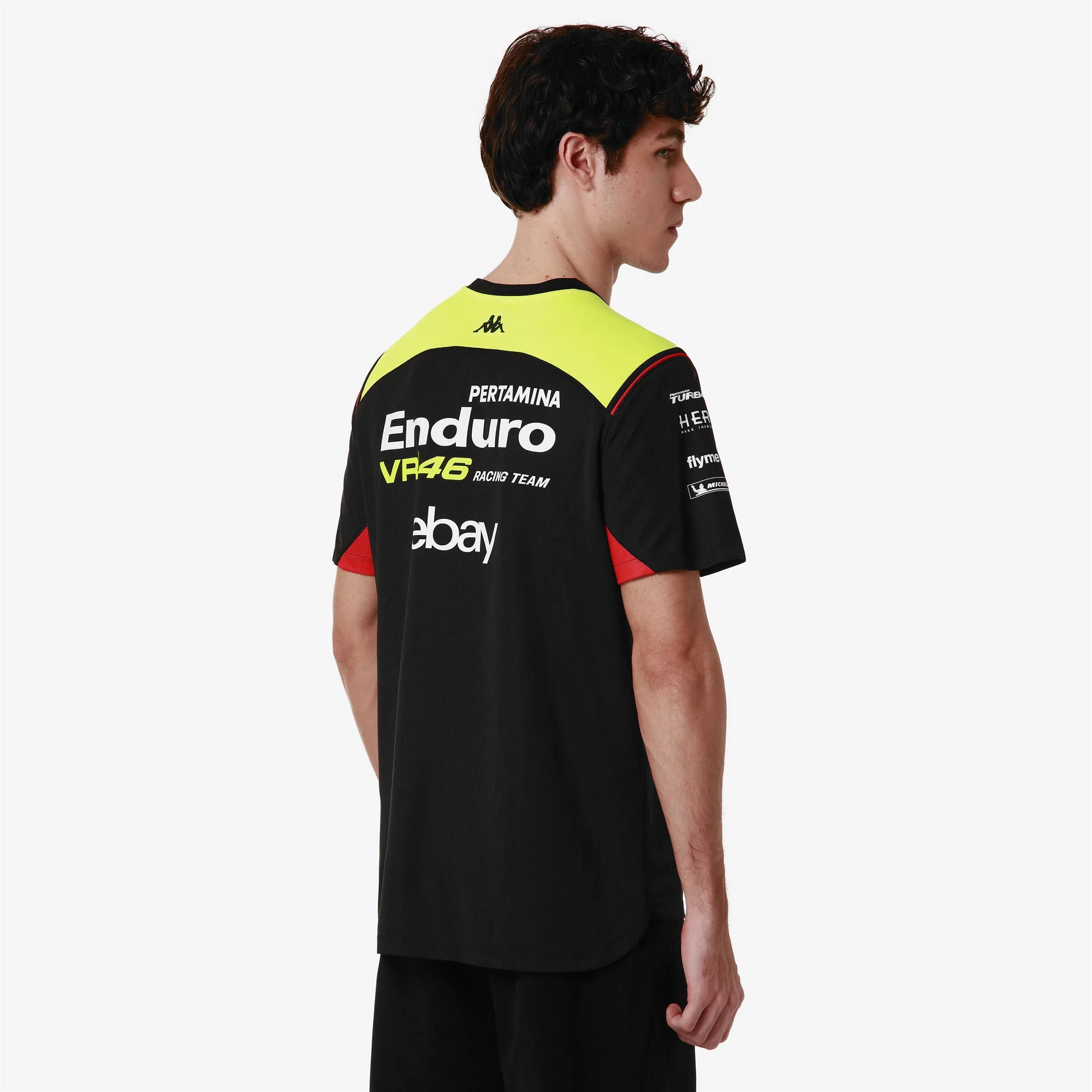 AMIRYMONE VR46 - Active Jerseys - Shirt - Man - BLACK-NEON YELLOW-RED FLAME - Image 4