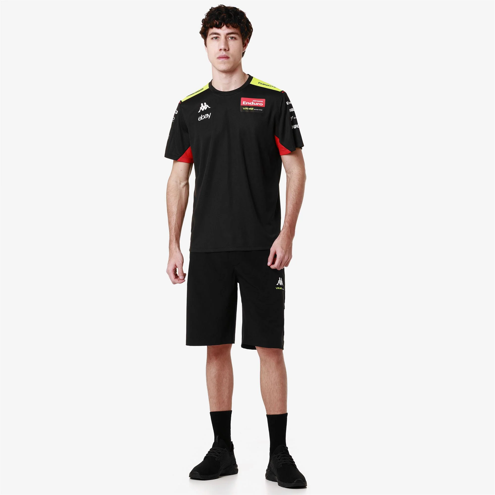 AMIRYMONE VR46 - Active Jerseys - Shirt - Man - BLACK-NEON YELLOW-RED FLAME - Image 5