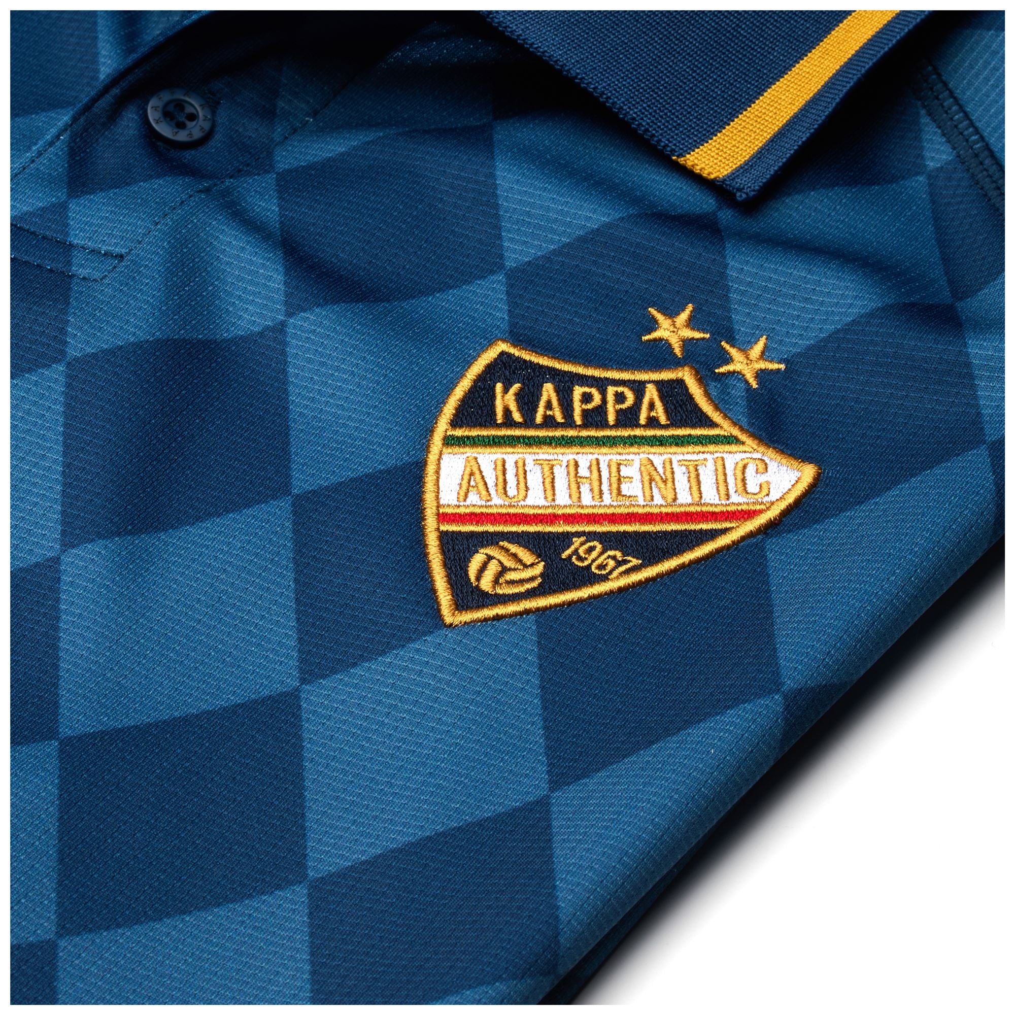 AUTHENTIC   NEKODA - Active Jerseys - Polo Shirt - Man - BLUE DK-YELLOW GOLD RICH - Image 3