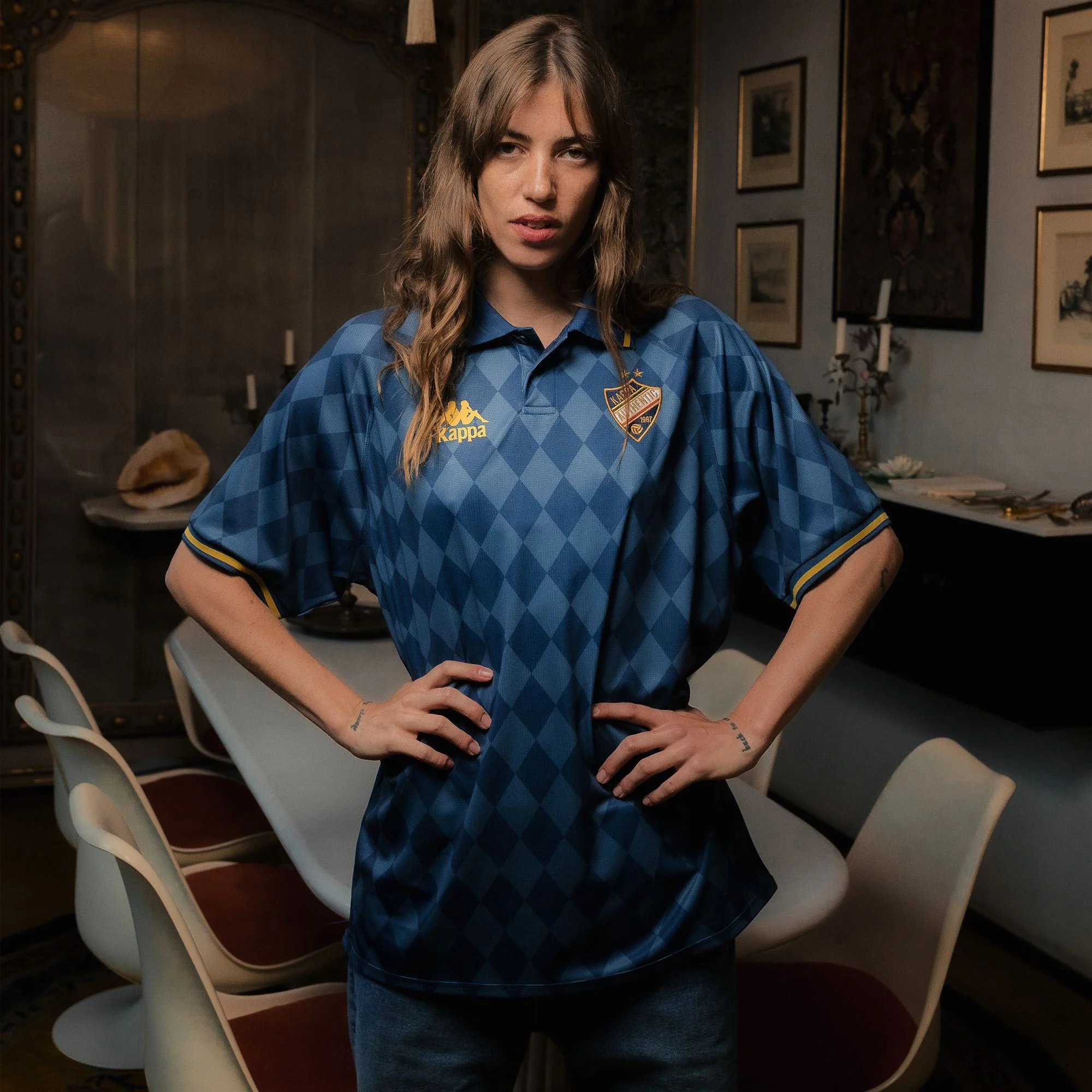 AUTHENTIC   NEKODA - Active Jerseys - Polo Shirt - Man - BLUE DK-YELLOW GOLD RICH - Image 4
