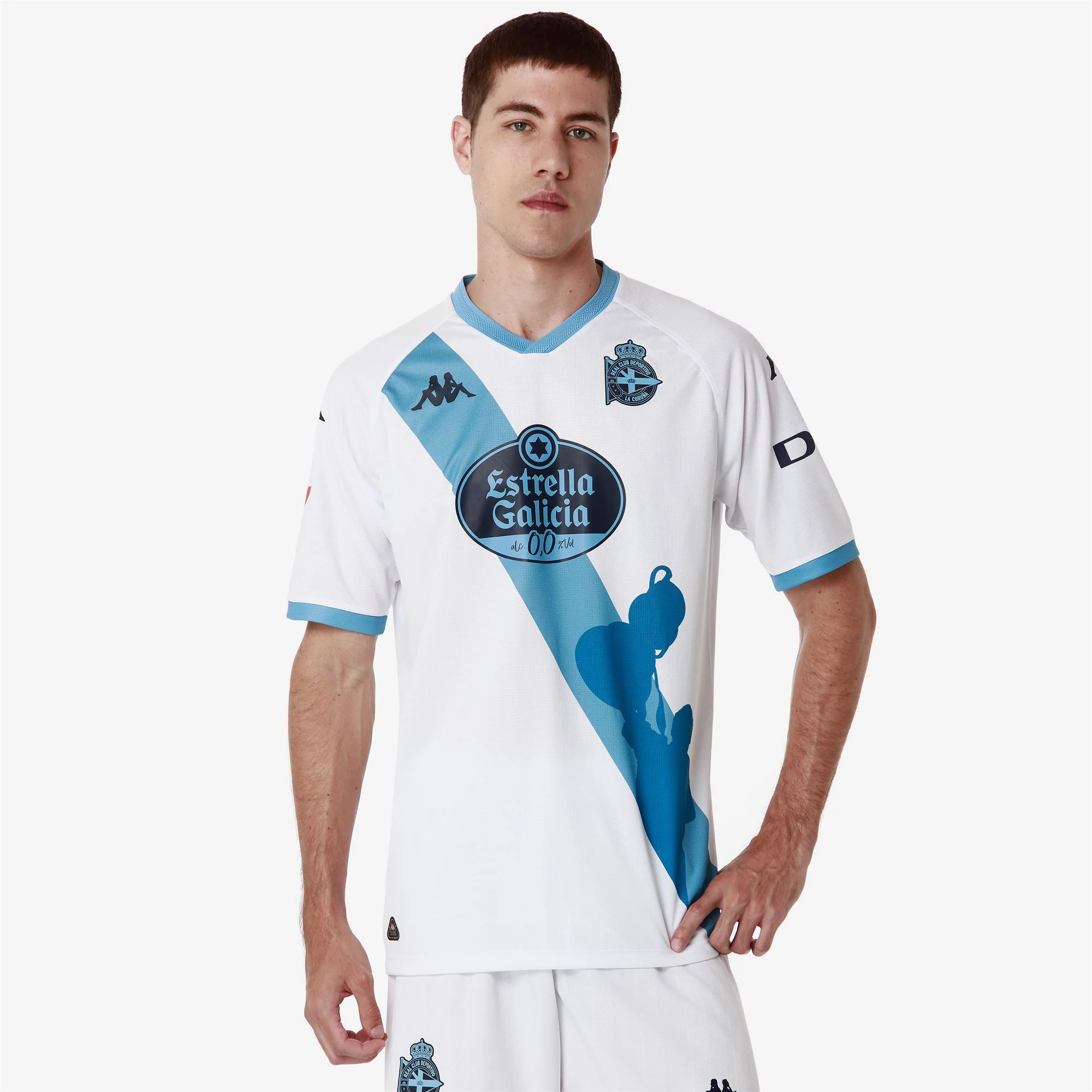 KOMBAT 2025 DEPORTIVO - Active Jerseys - Shirt - Man - WHITE-AZURE DK-SPONSOR1 - Image 6