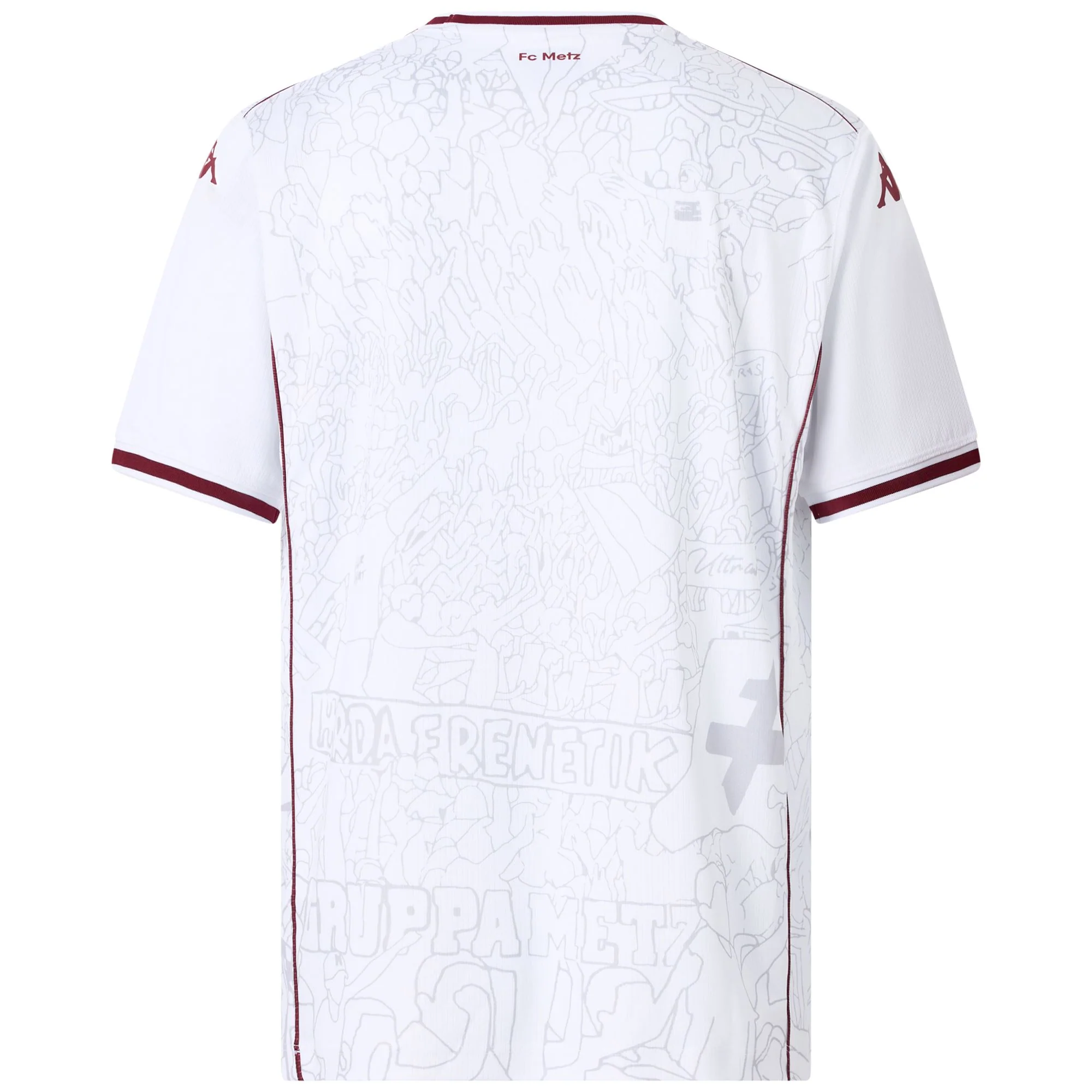 KOMBAT 2026 AWAY FC METZ - Active Jerseys - Shirt - Man - WHITE-RED GRANATA-SPONSOR - Image 3