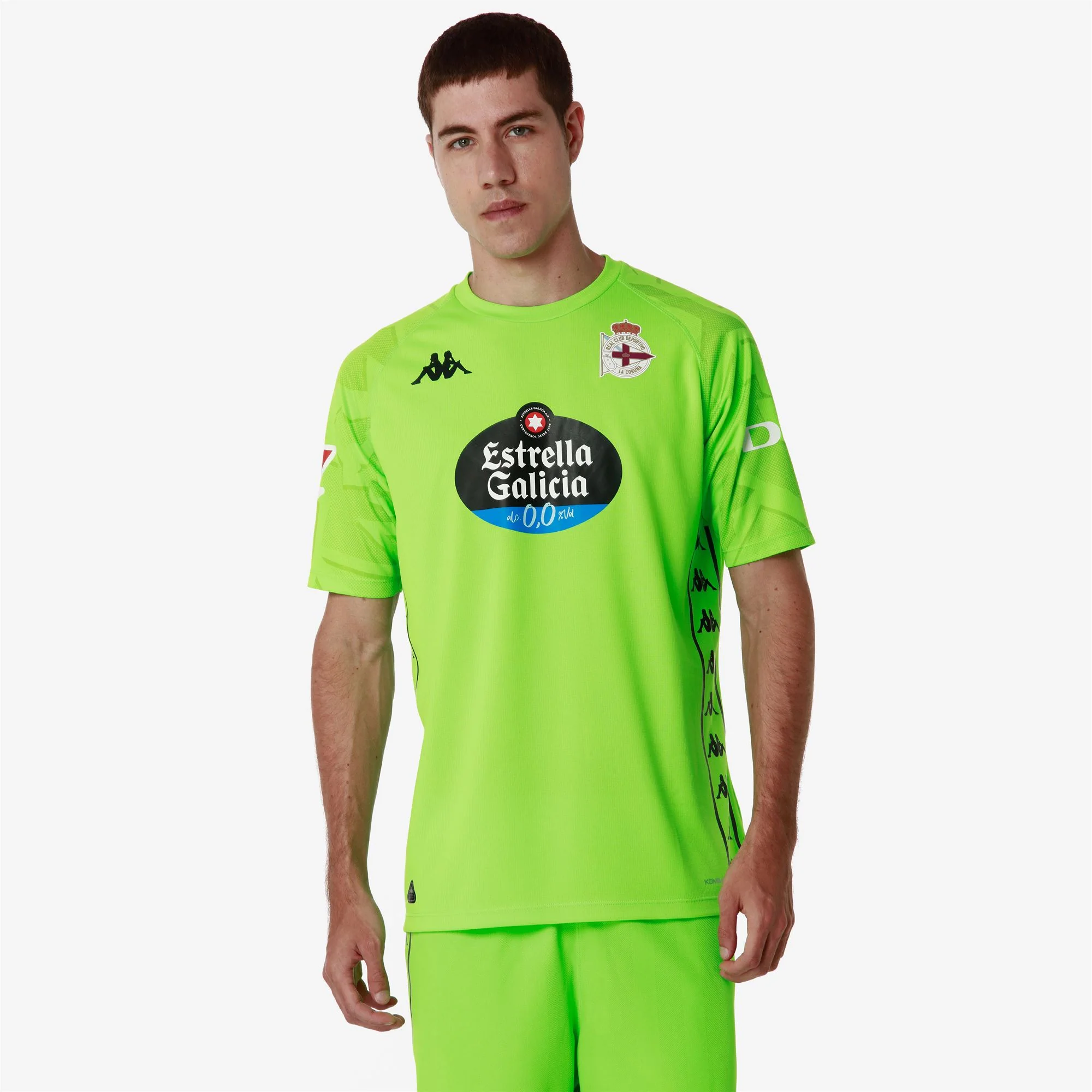 KOMBAT GK 2025 DEPORTIVO - Active Jerseys - Shirt - Man - NEON GREEN-BLACK - Image 6