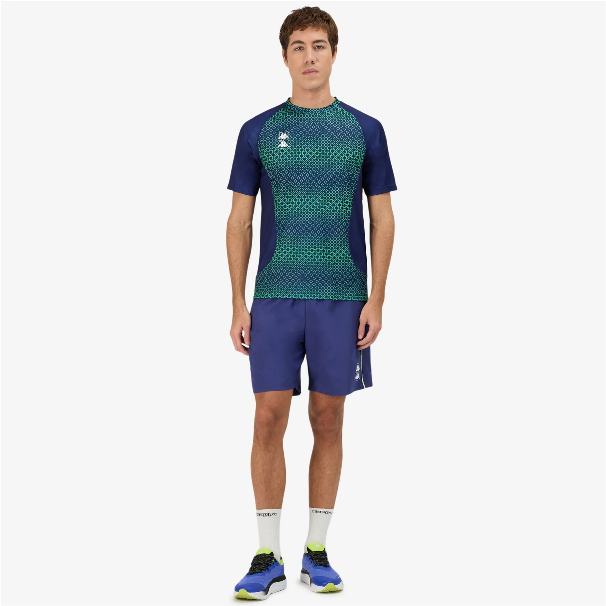 KOMBAT PADEL FUGOSI - Active Jerseys - Shirt - Man - BLUE TWILIGHT-BLUE SAPPHIRE-GREEN FLUO - Image 5