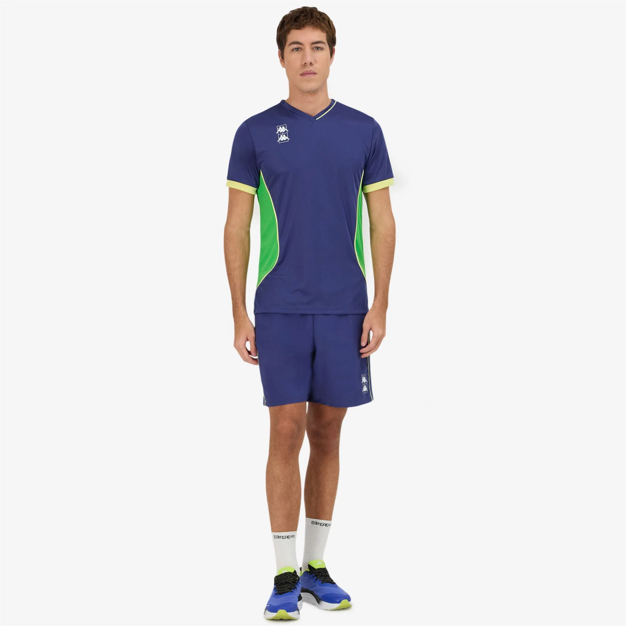 KOMBAT PADEL GHINO - Active Jerseys - Shirt - Man - BLUE TWILIGHT-GREEN FLUO-YELLOW LT SULPHUR - Image 5