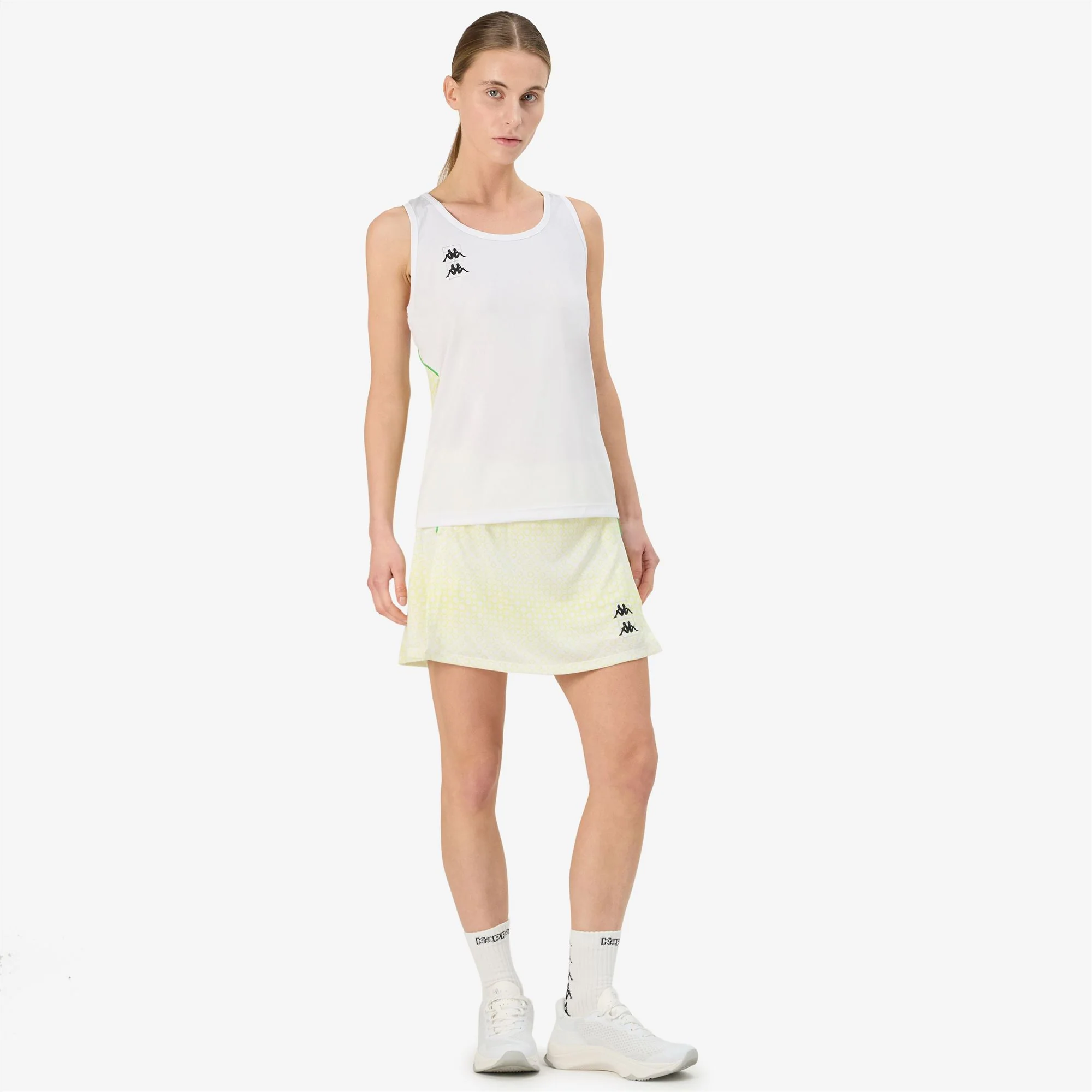 KOMBAT PADEL FRE 2 - Active Jerseys - Tank - Woman - WHITE-GREEN FLUO-YELLOW LT SULPHUR - Image 5