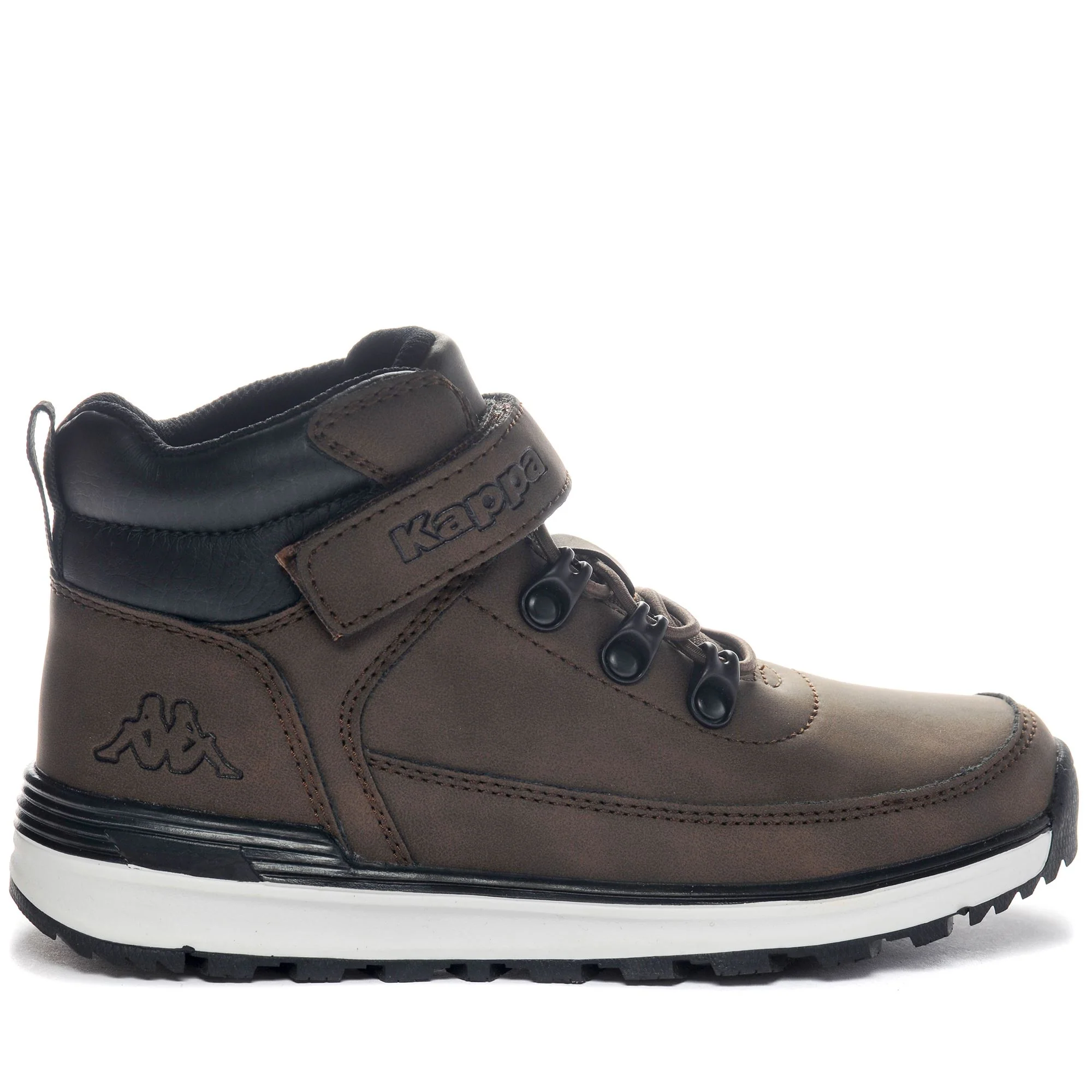 LOGO  MONSI MD EV KID - Ankle Boots - Laced - Kid unisex - BROWN DK-BLACK - Image 3