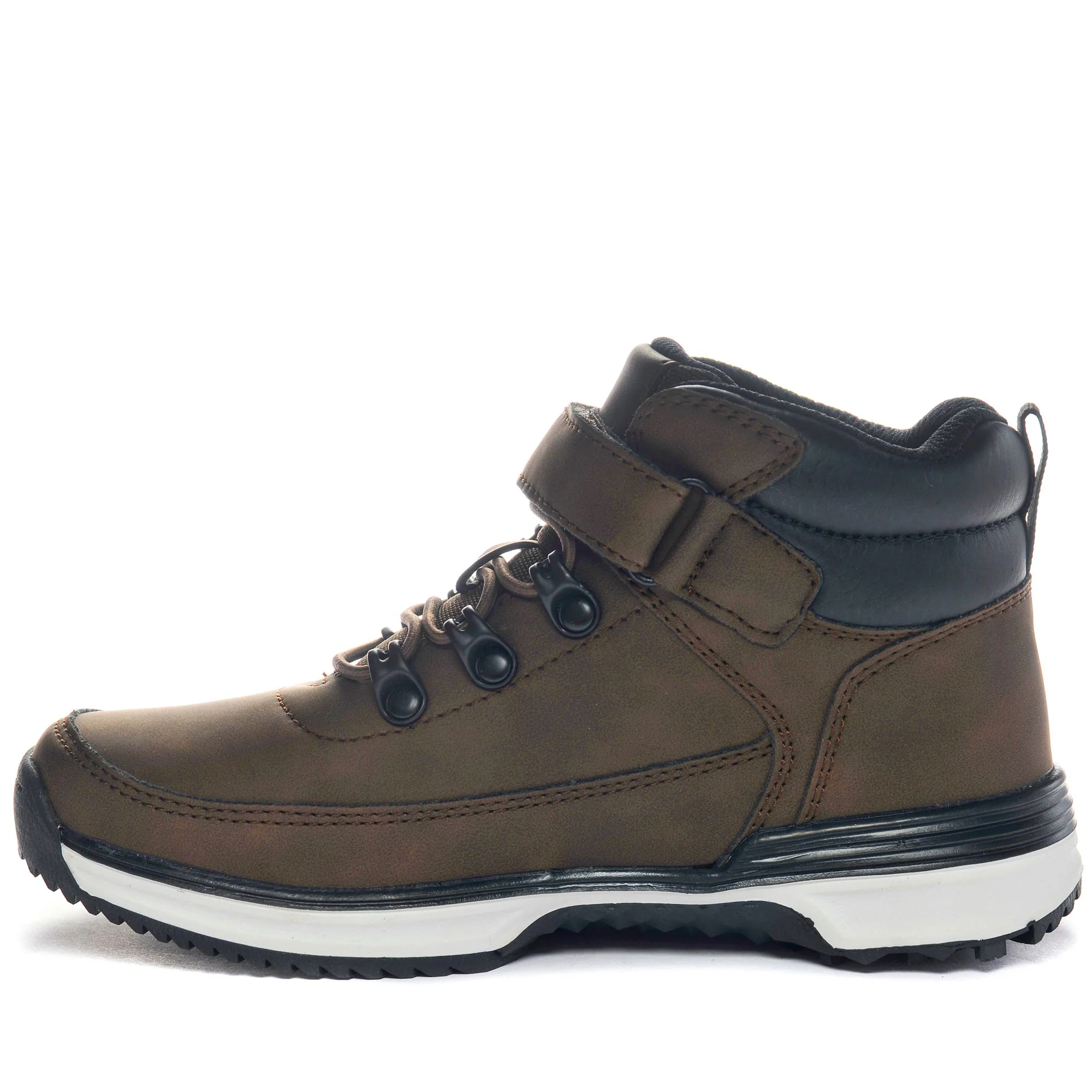 LOGO  MONSI MD EV KID - Ankle Boots - Laced - Kid unisex - BROWN DK-BLACK - Image 5