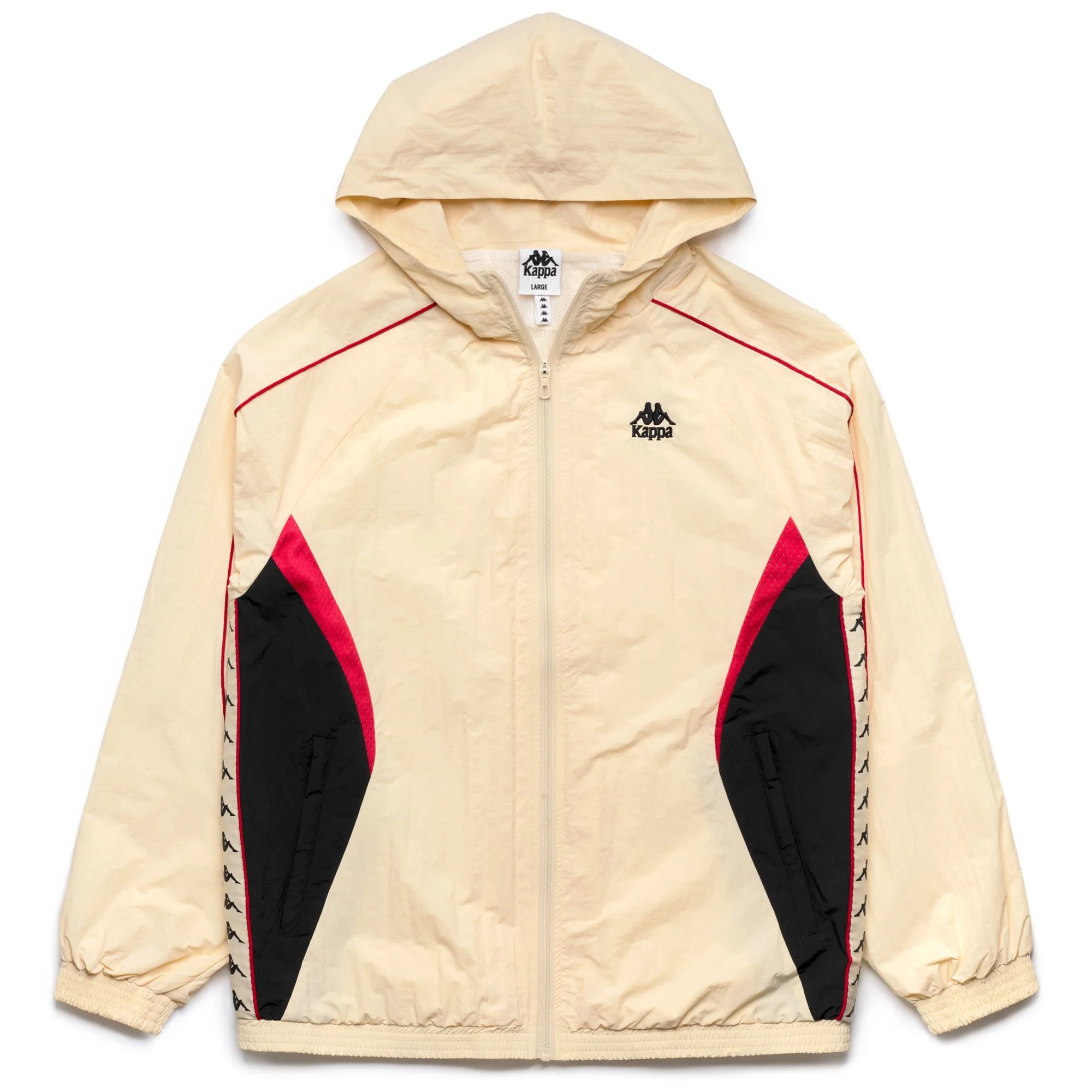 222 BANDA  SILAS - Fleece - Jacket - Man - Beige Butter-Red Md Coral-Black - Image 2