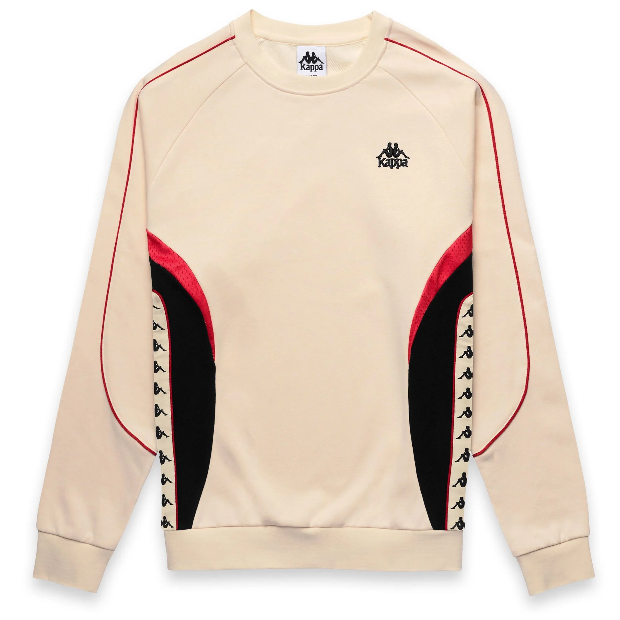 222 BANDA  SPENCER - Fleece - Jumper - Man - Beige Butter-Red Md Coral-Black - Image 2