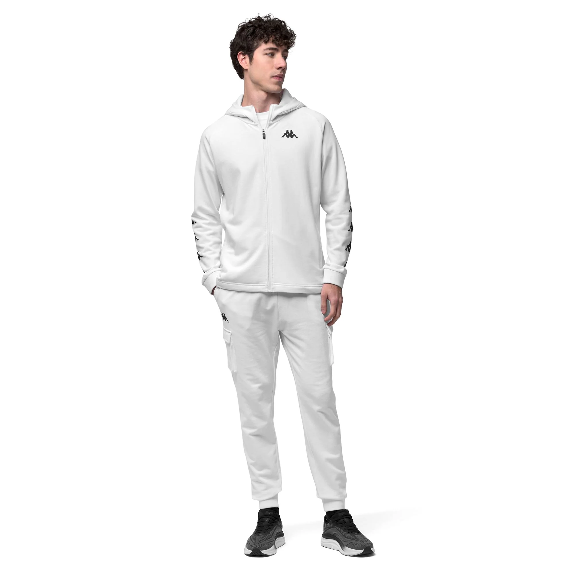 IGOJOSO - Fleece - Hoodie Full Zip - Man - White-White - Image 5