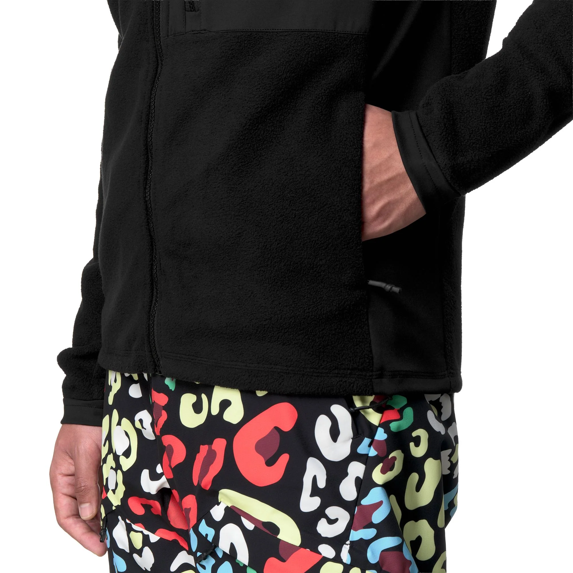 672 PREMIUM - Fleece - Jacket - Unisex - Black-White Coconut - Image 7