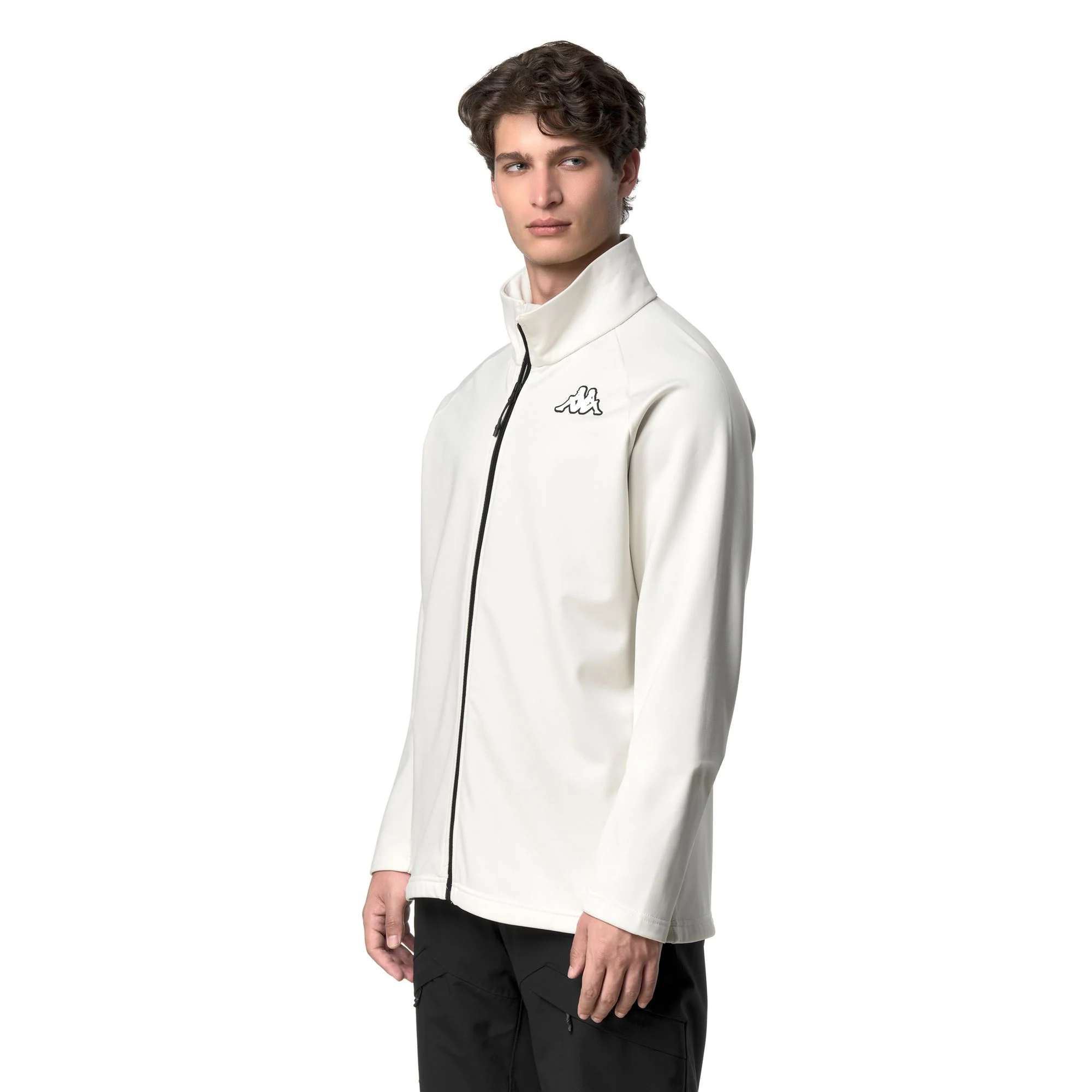 821FZ - Fleece - Jacket - Unisex - White Coconut-Black - Image 5