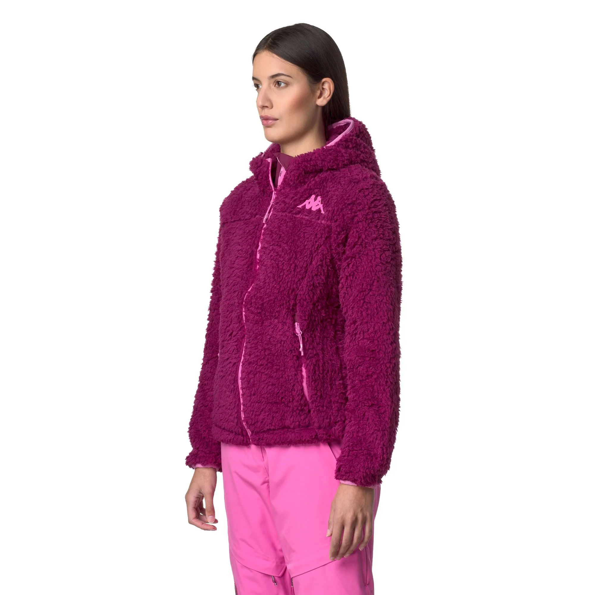 645C - Fleece - Jacket - Woman - Red Plum-Fuchsia Lt - Image 5