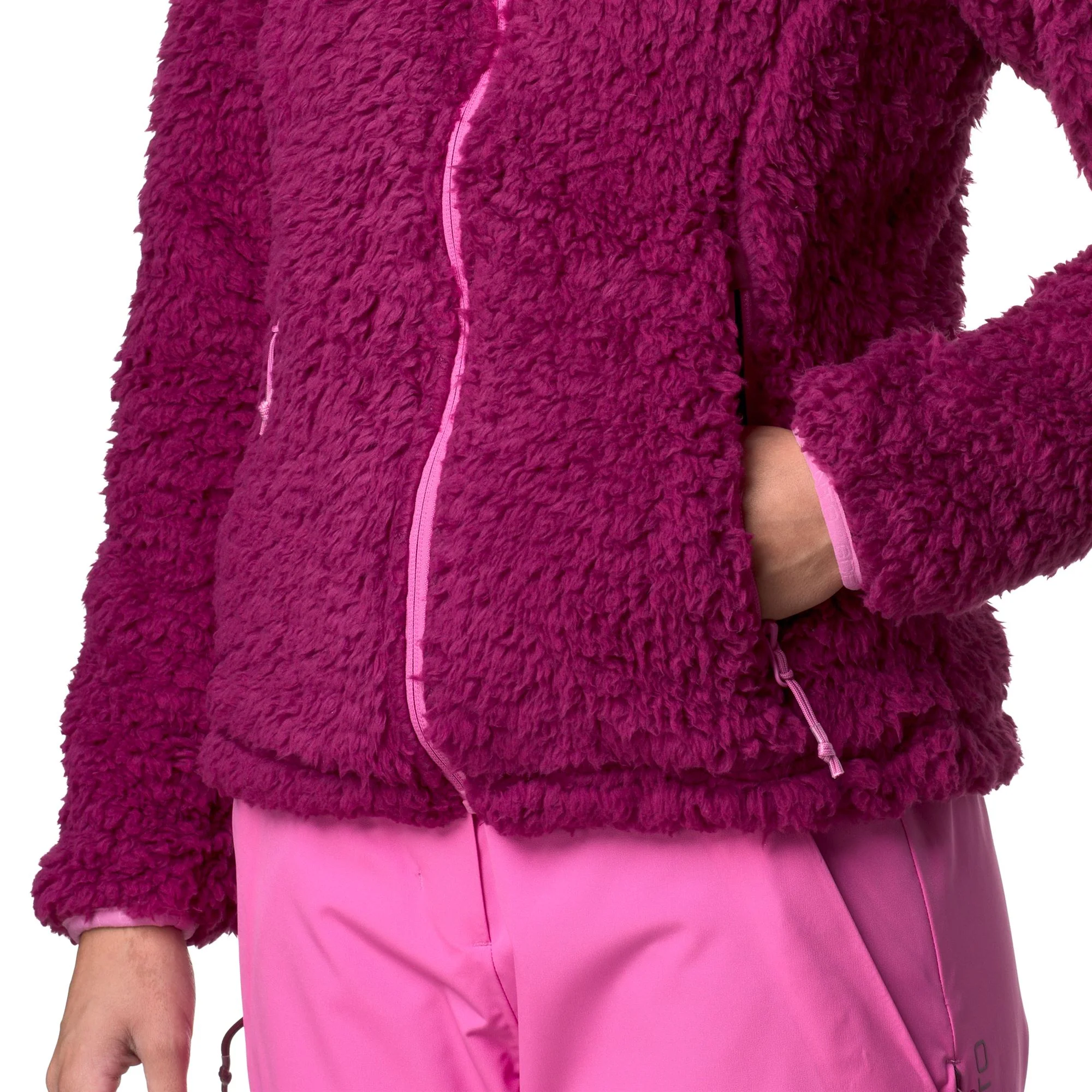 645C - Fleece - Jacket - Woman - Red Plum-Fuchsia Lt - Image 7