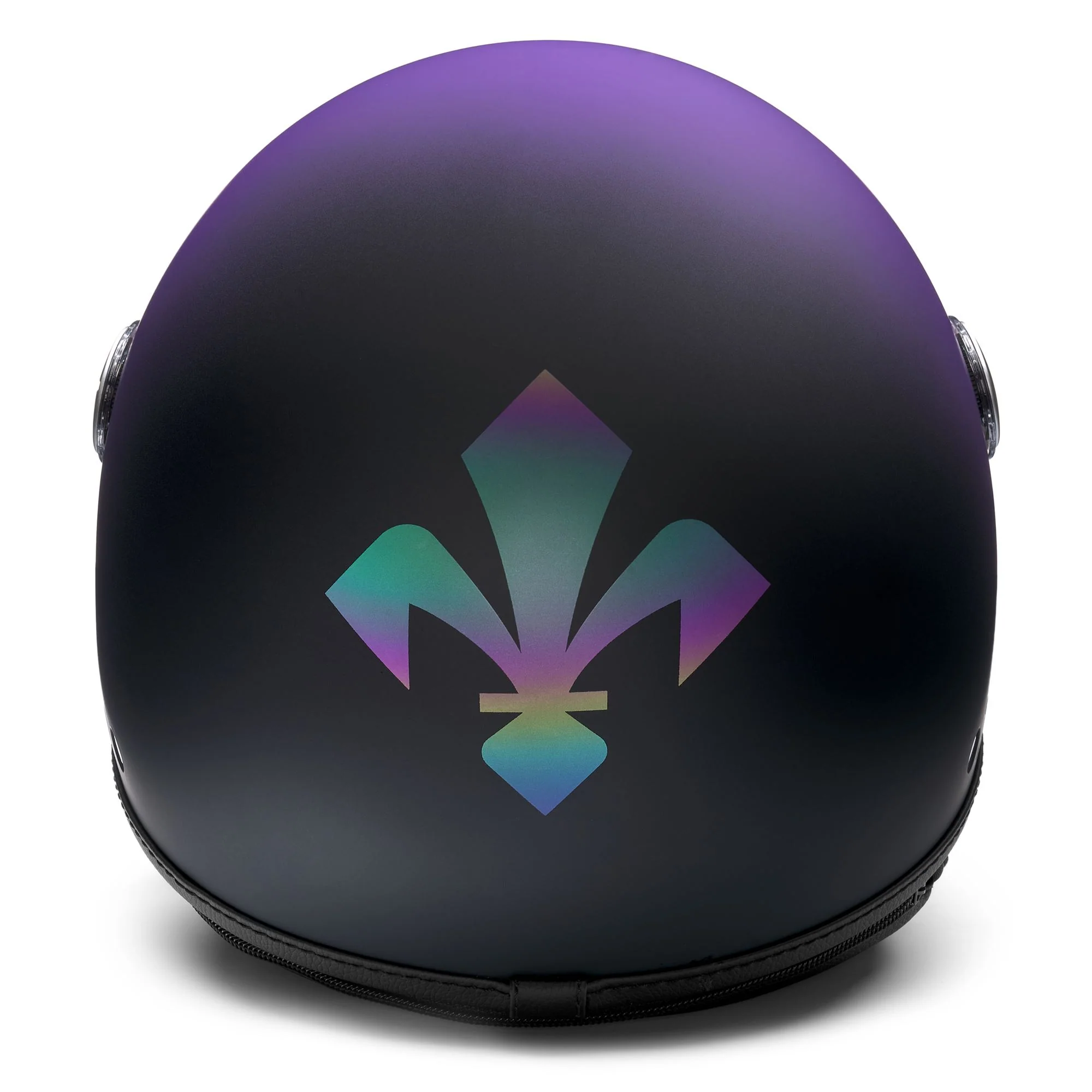 CASCO FIORENTINA - Helmets - Helmet Visor - Unisex - Matt Black-Violet Daisy Bush-Holographic - Image 4