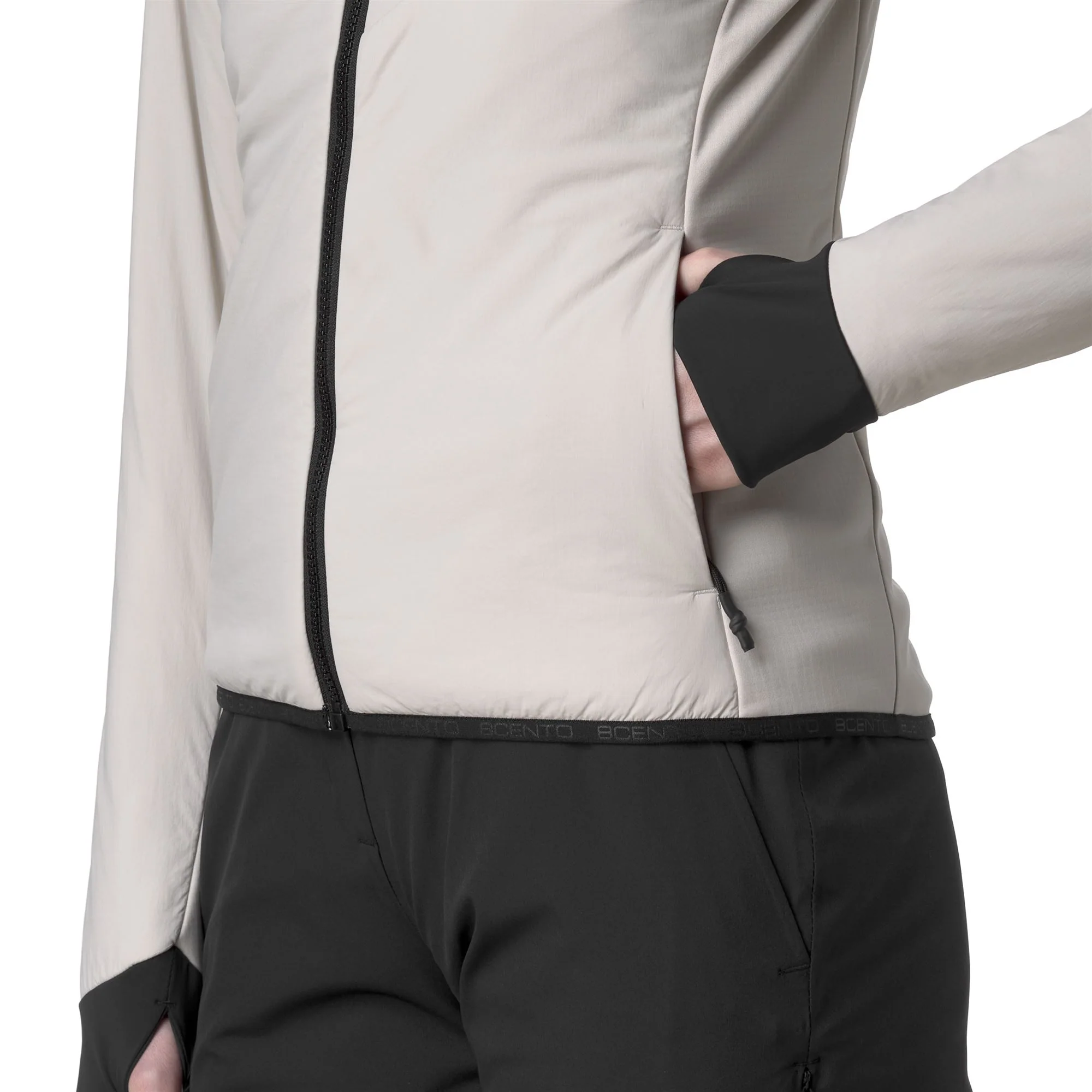 825 - Jackets - Mid - Woman - Beige Stone-Black - Image 7