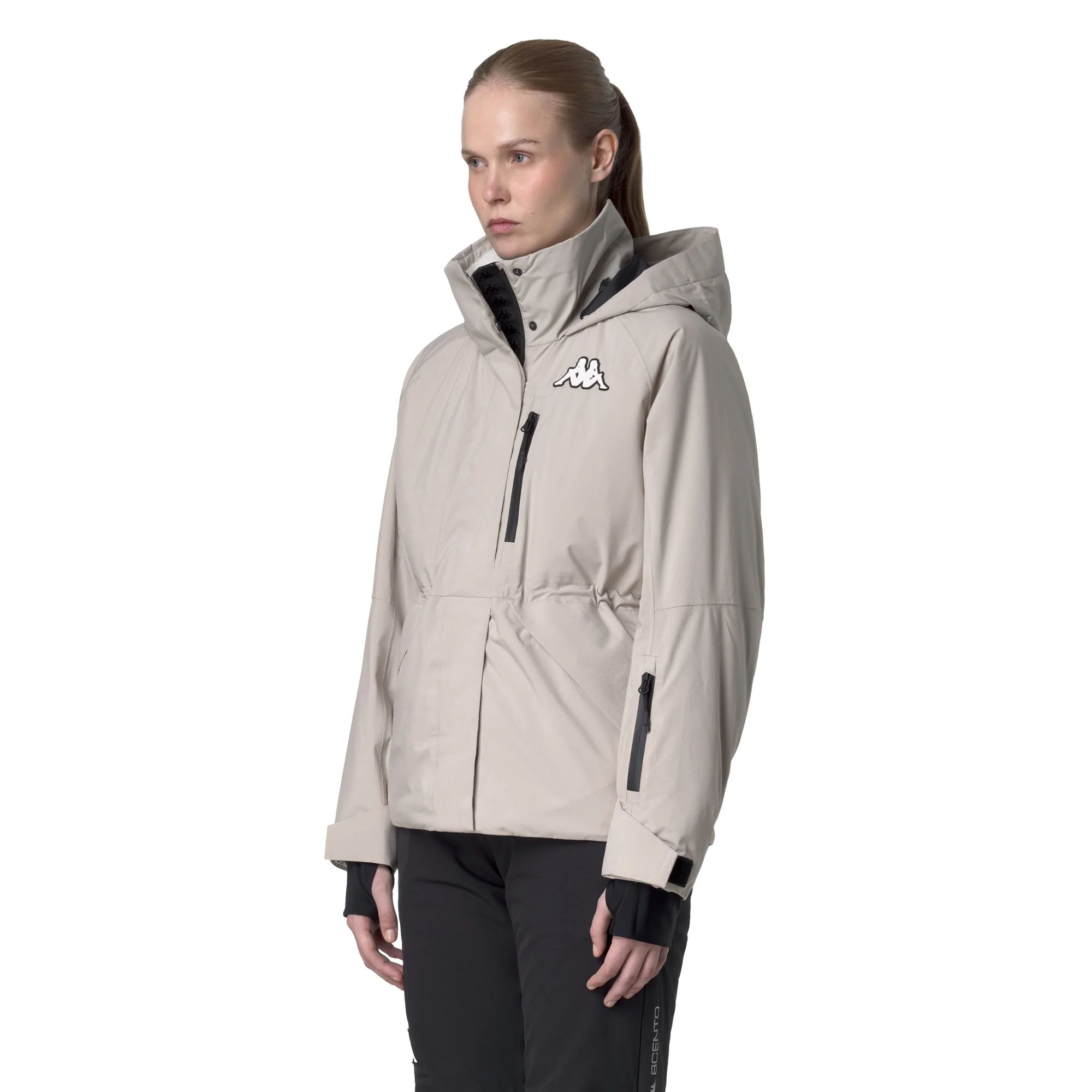 875 - Jackets - Mid - Woman - Beige Stone-Black - Image 5