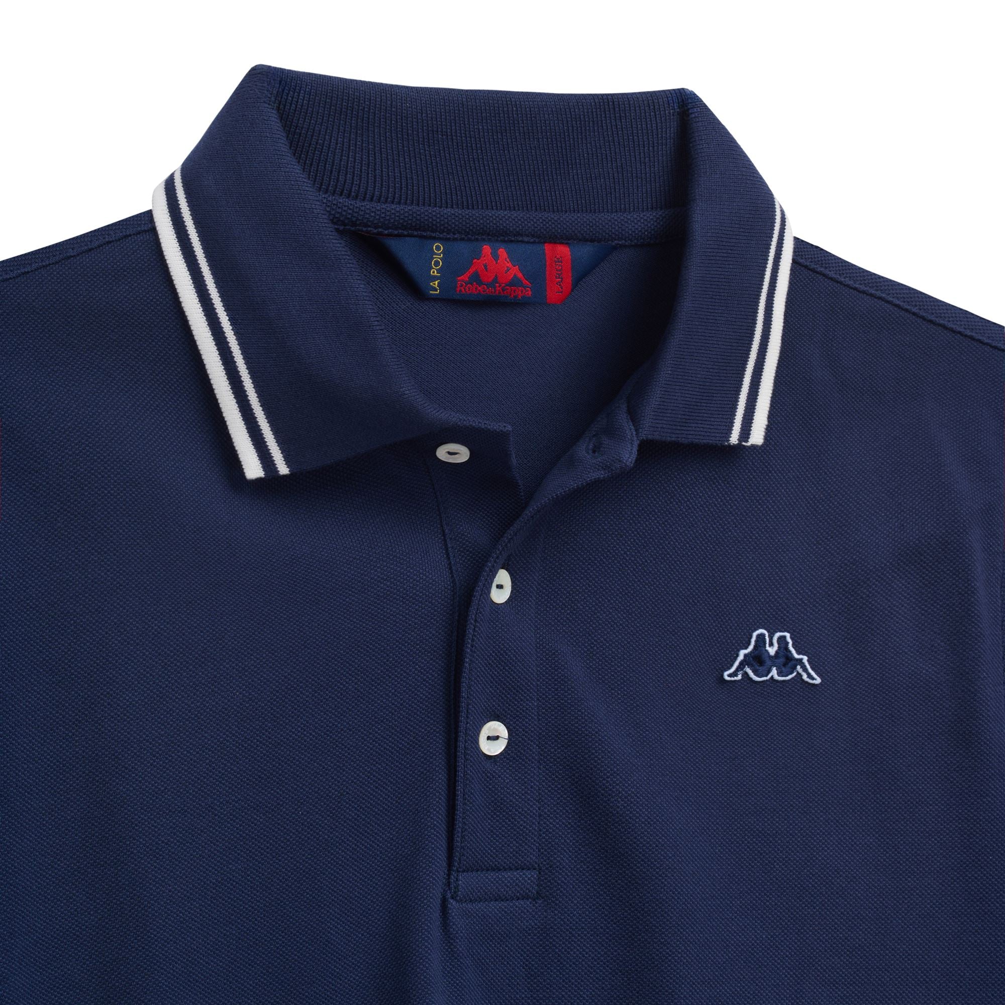 GORD - La polo Robe di Kappa - Polo - Man - BLUE IRIS-WHITE NATURAL - Image 3