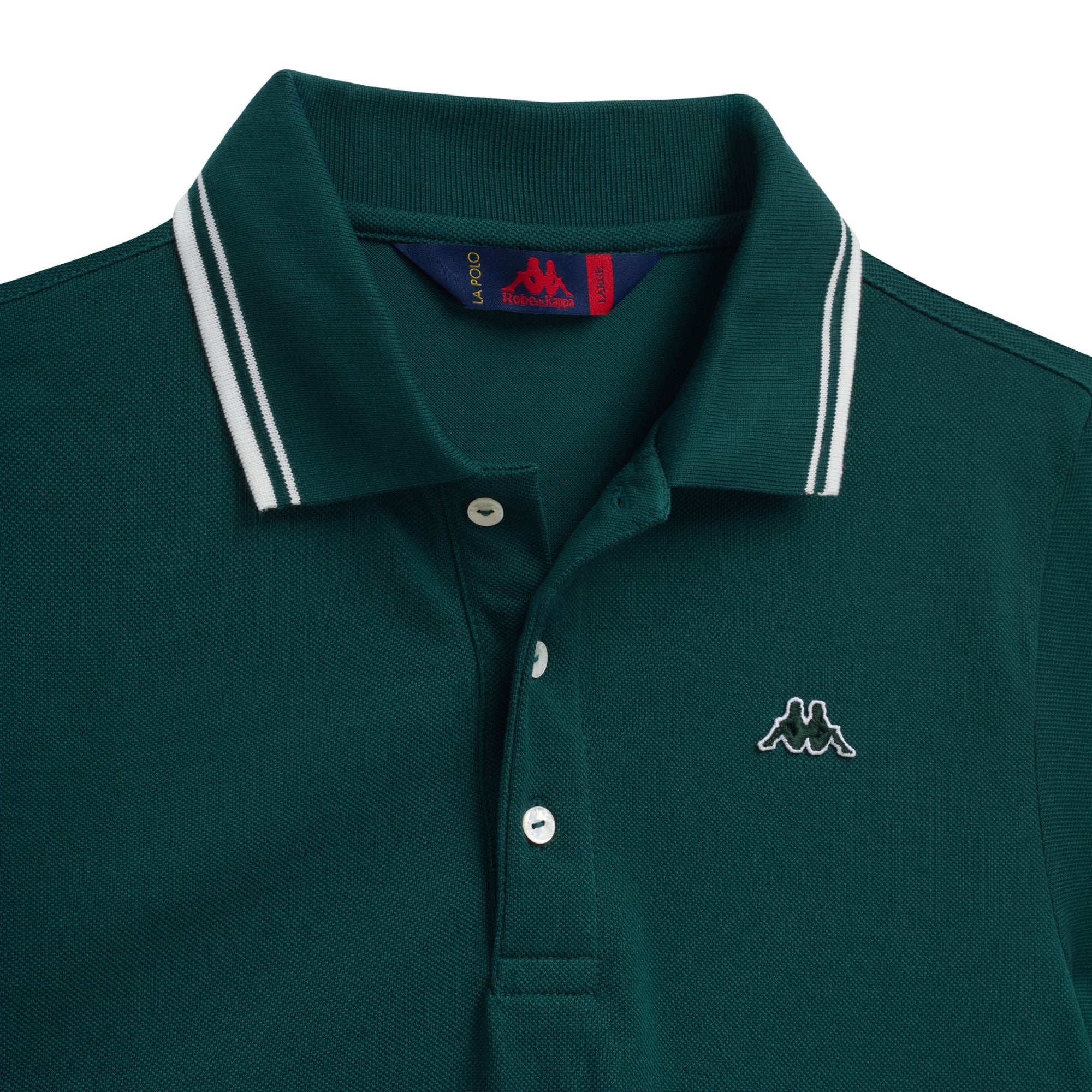 GORD - La polo Robe di Kappa - Polo - Man - GREEN JUNE-WHITE NATURAL - Image 3