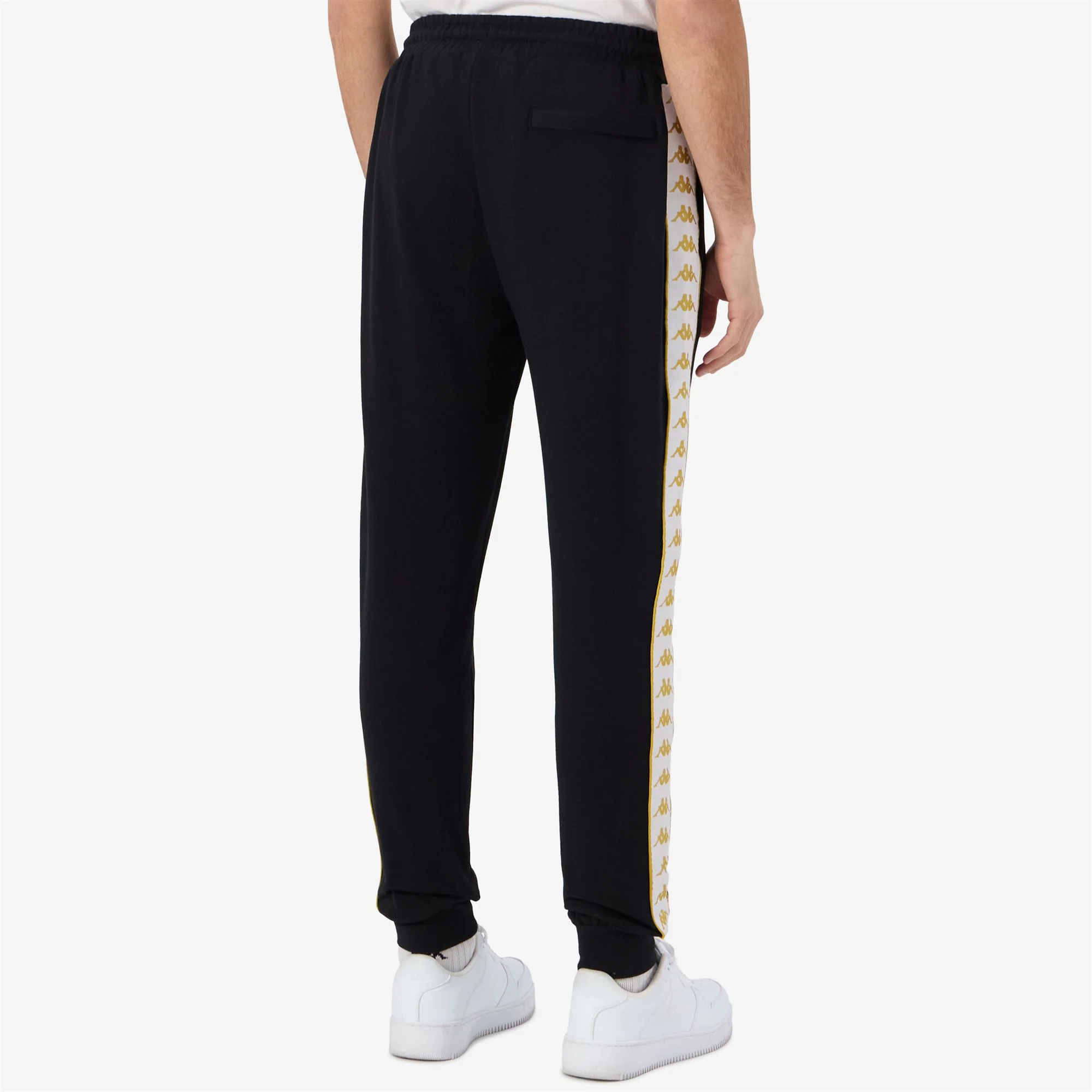 222 BANDA    ALANZ 3 - Pants - Sport Trousers - Man - BLACK-YELLOW GOLD RICH-WHITE - Image 6