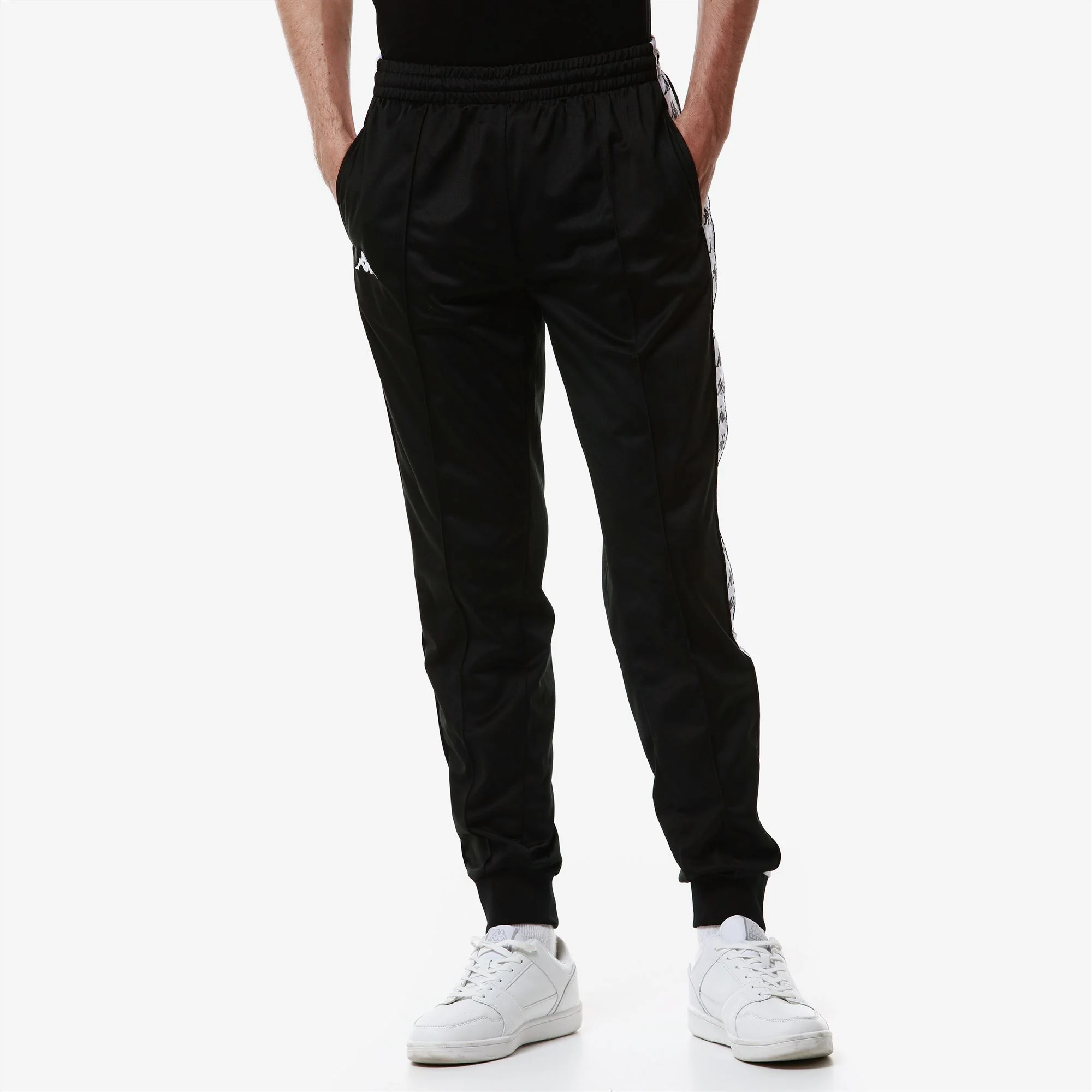 222 BANDA    RASTORIA SLIM - Pants - Sport Trousers - Man - BLACK-WHITE - Image 4