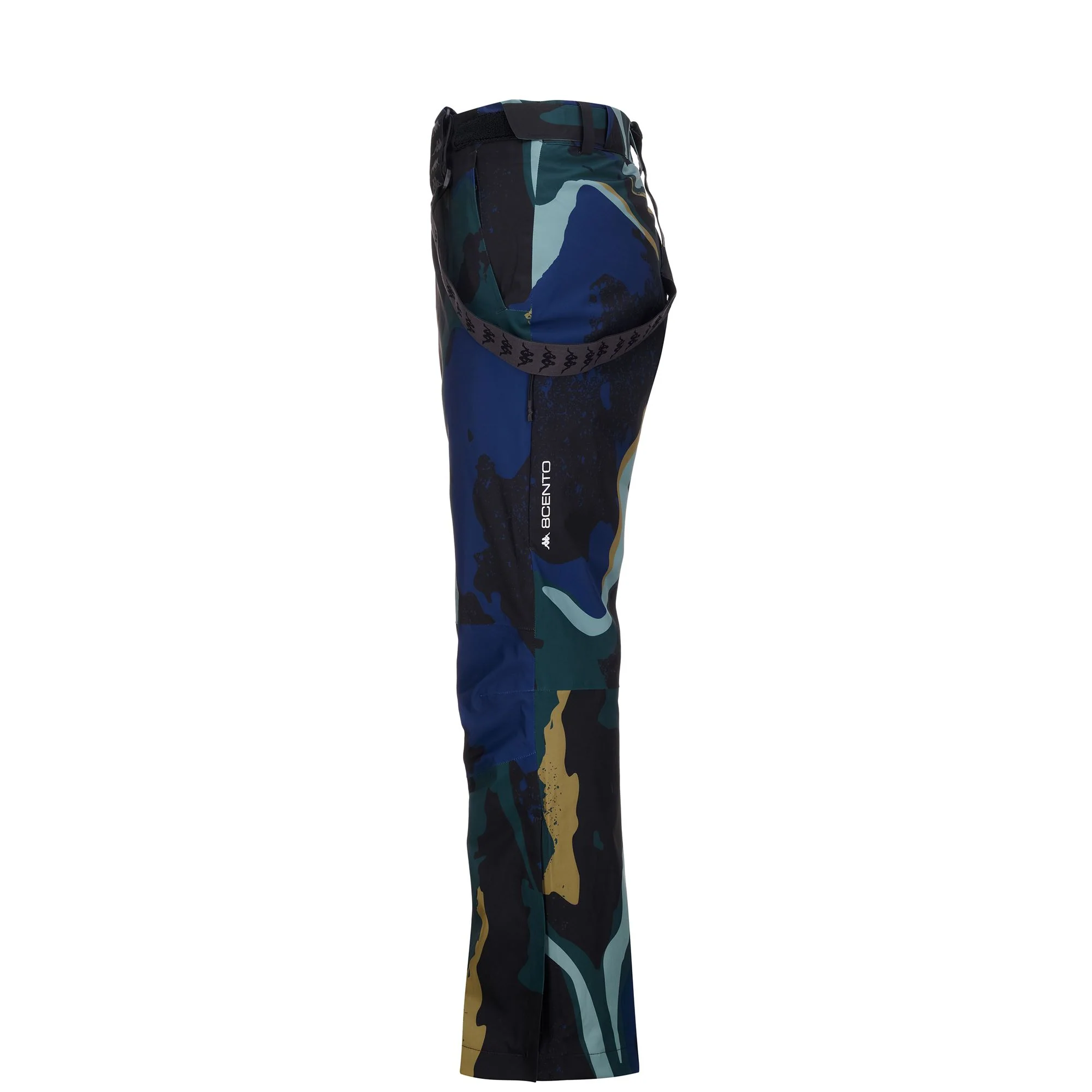 8CENTO 864G - Pants - Sport Trousers - Man - BLUE CAVERN-GREEN PONDEROSA-BLACK - Image 4
