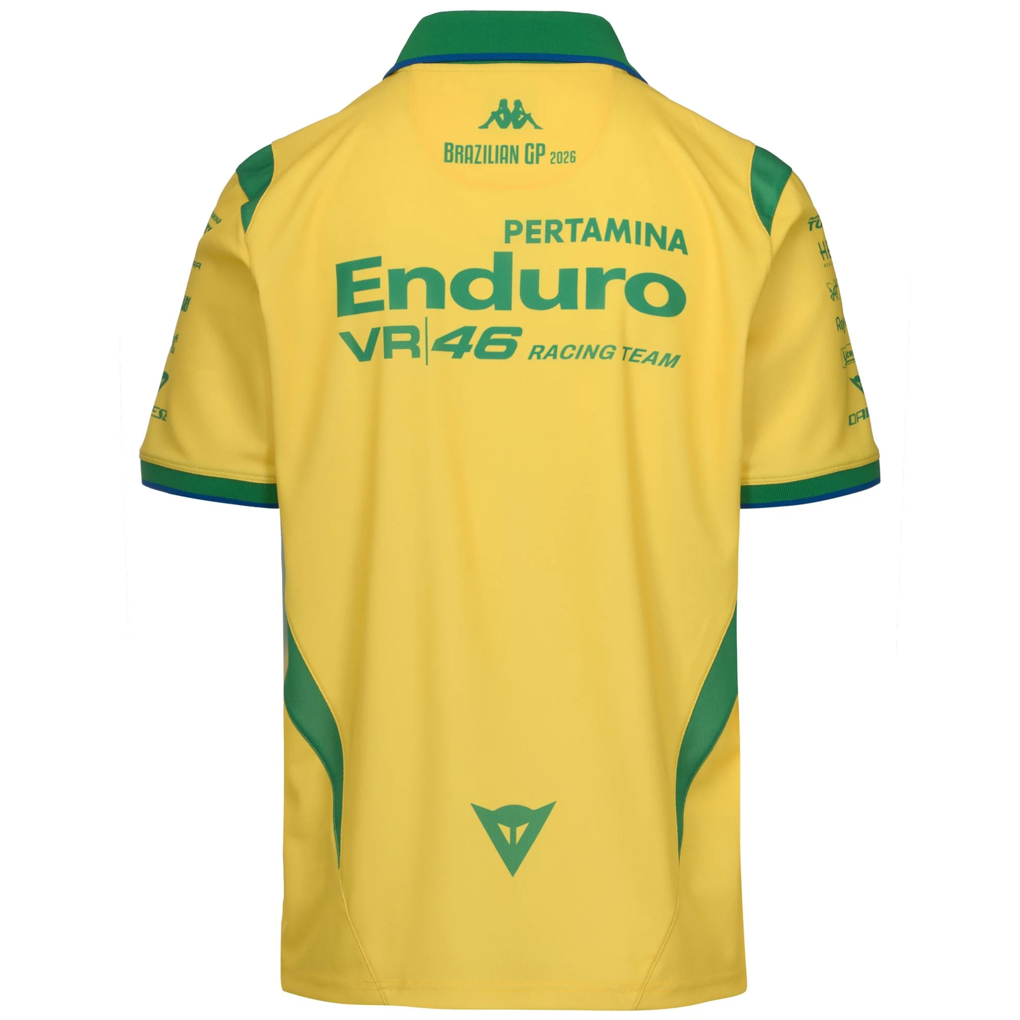 ACRAPOV VR46 BRASILE - Polo Shirts - Polo - Man - Yellow Vibrant-Green Fern-Blue Princess-No front - Image 3