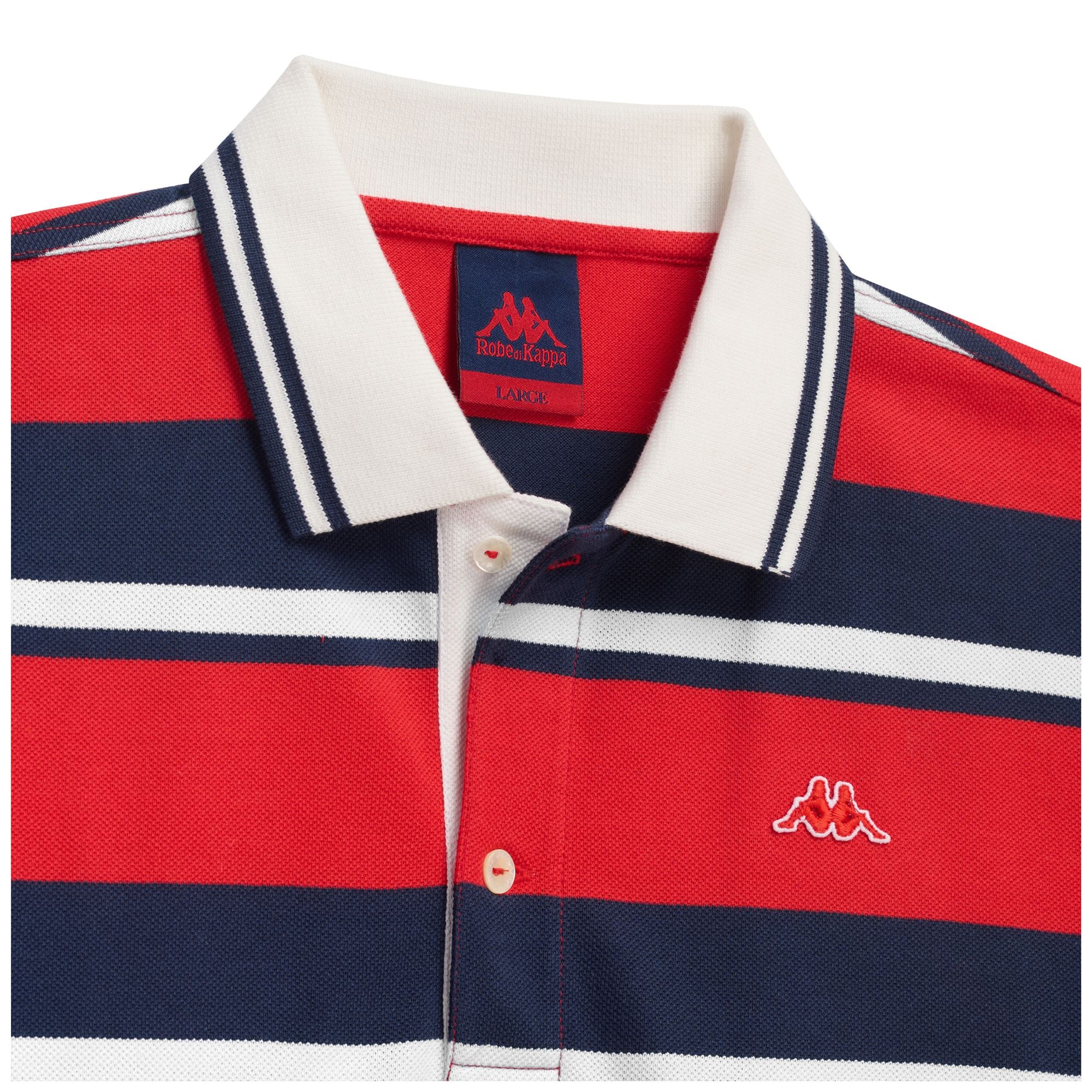 ROMANOV - Polo Shirts - Polo - Man - RED MD CORAL-BLUE IRIS-WHITE CLOUD - Image 3