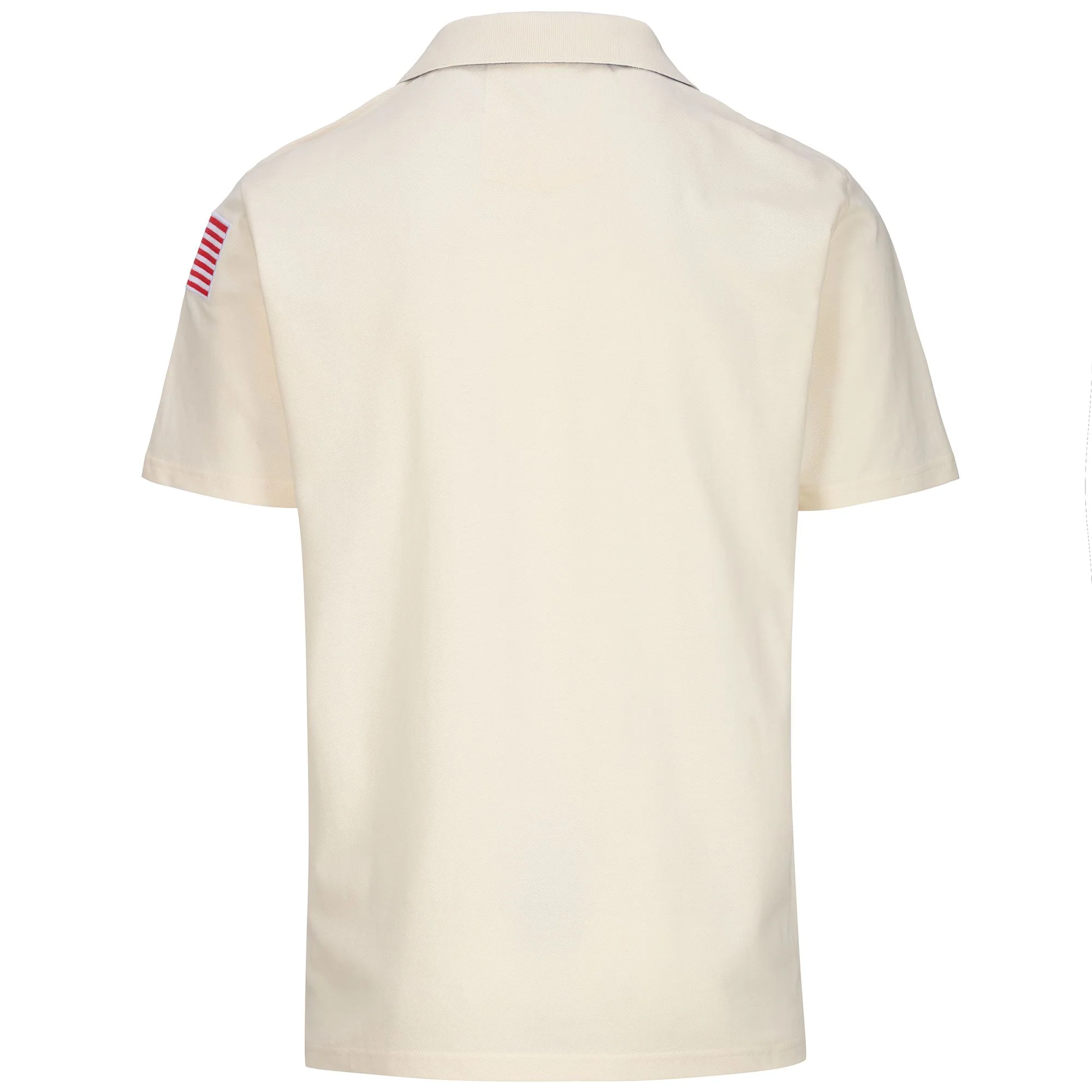 SUPPORTER ANGATA USA US - Polo Shirts - Polo - Unisex - WHITE MILK-BLUE FIORD - Image 3