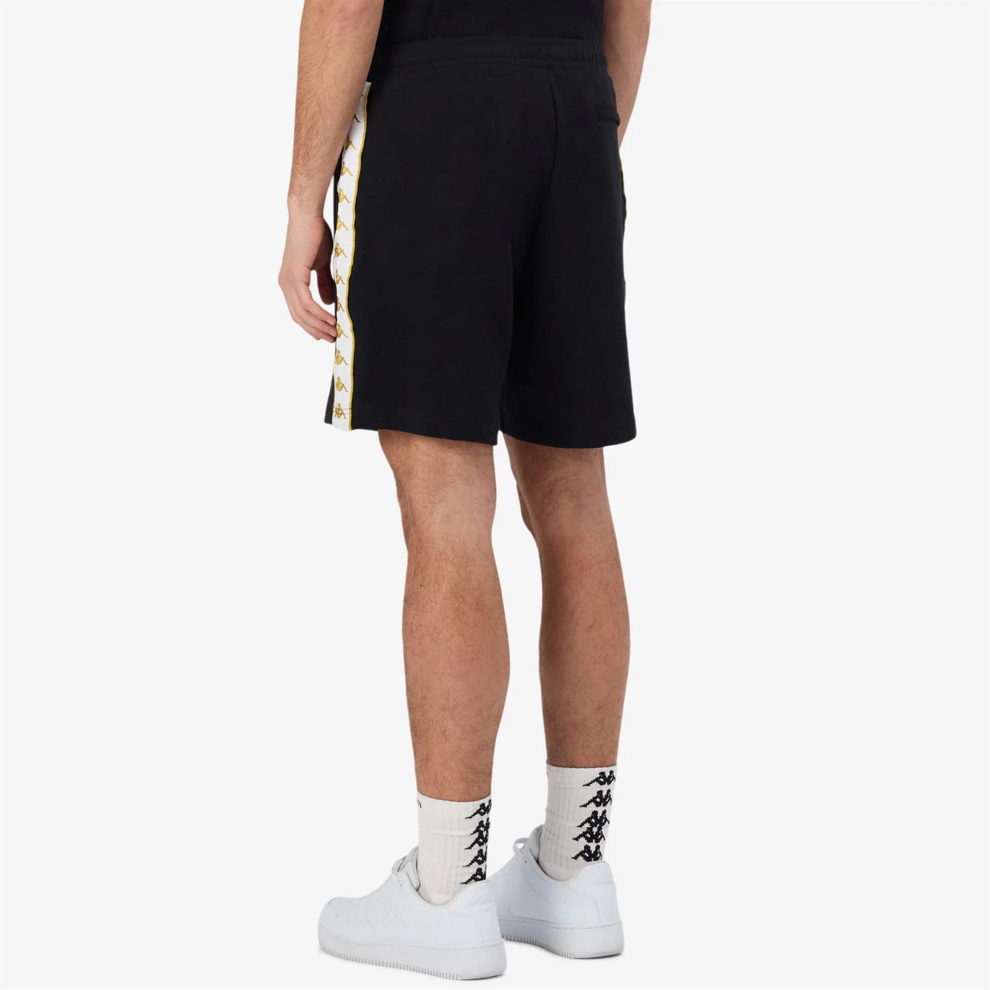 222 BANDA   OVIEDO - Shorts - Sport  Shorts - Man - BLACK-YELLOW GOLD RICH-WHITE - Image 7