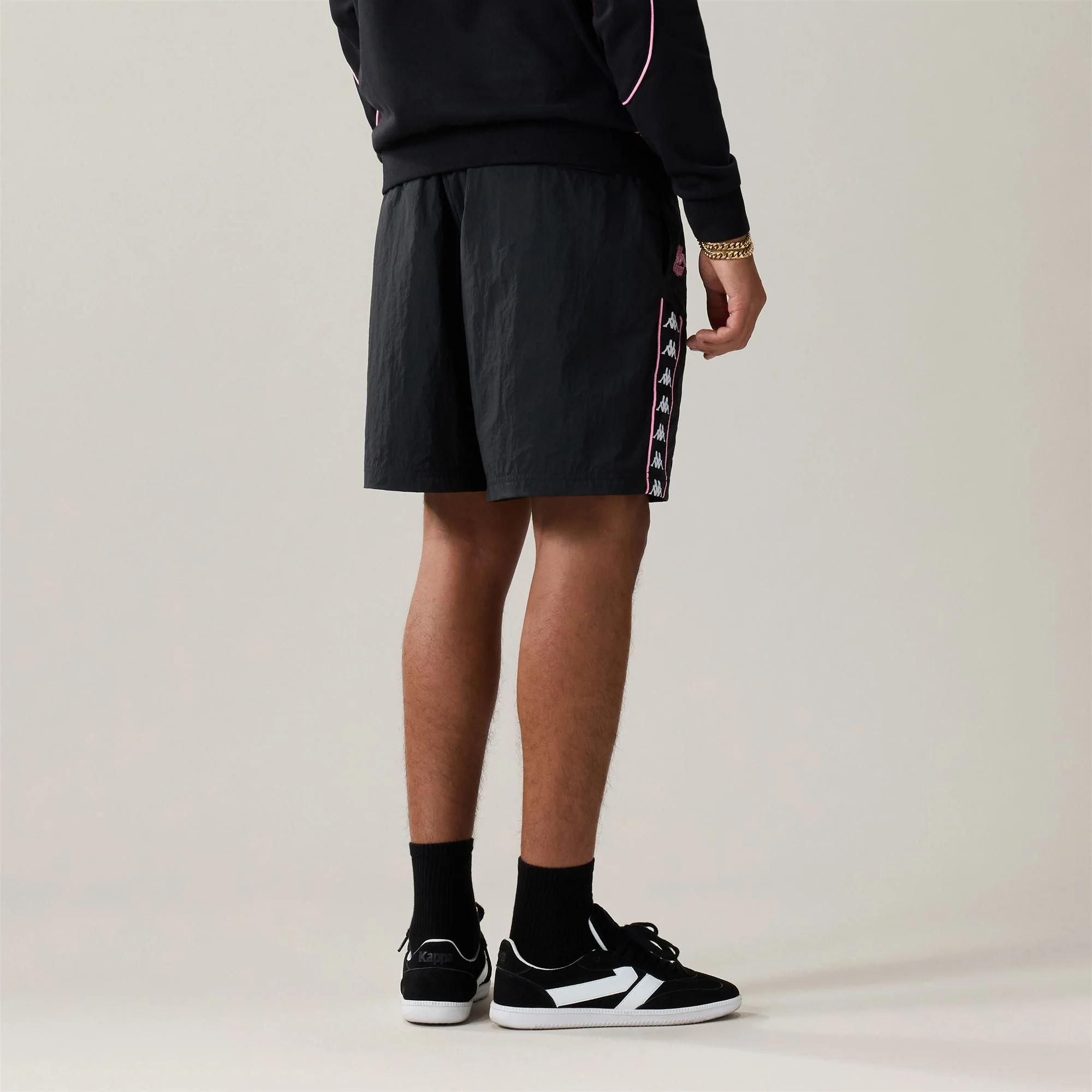 222 BANDA  SADIE - Shorts - Sport Shorts - Man - Black-Pink Prism-White - Image 5