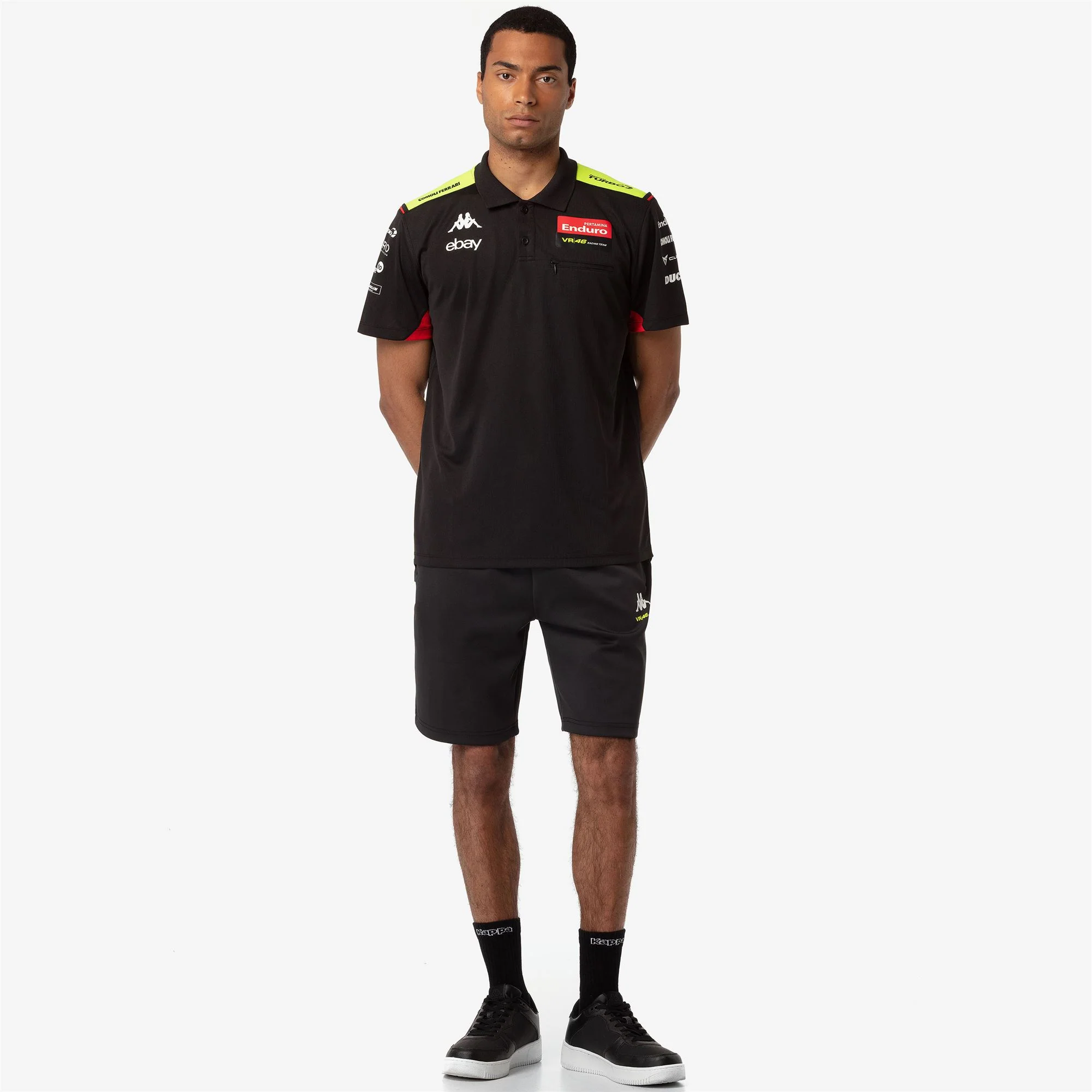 ADOZIPPO VR46 - Shorts - Sport  Shorts - Man - BLACK - Image 7