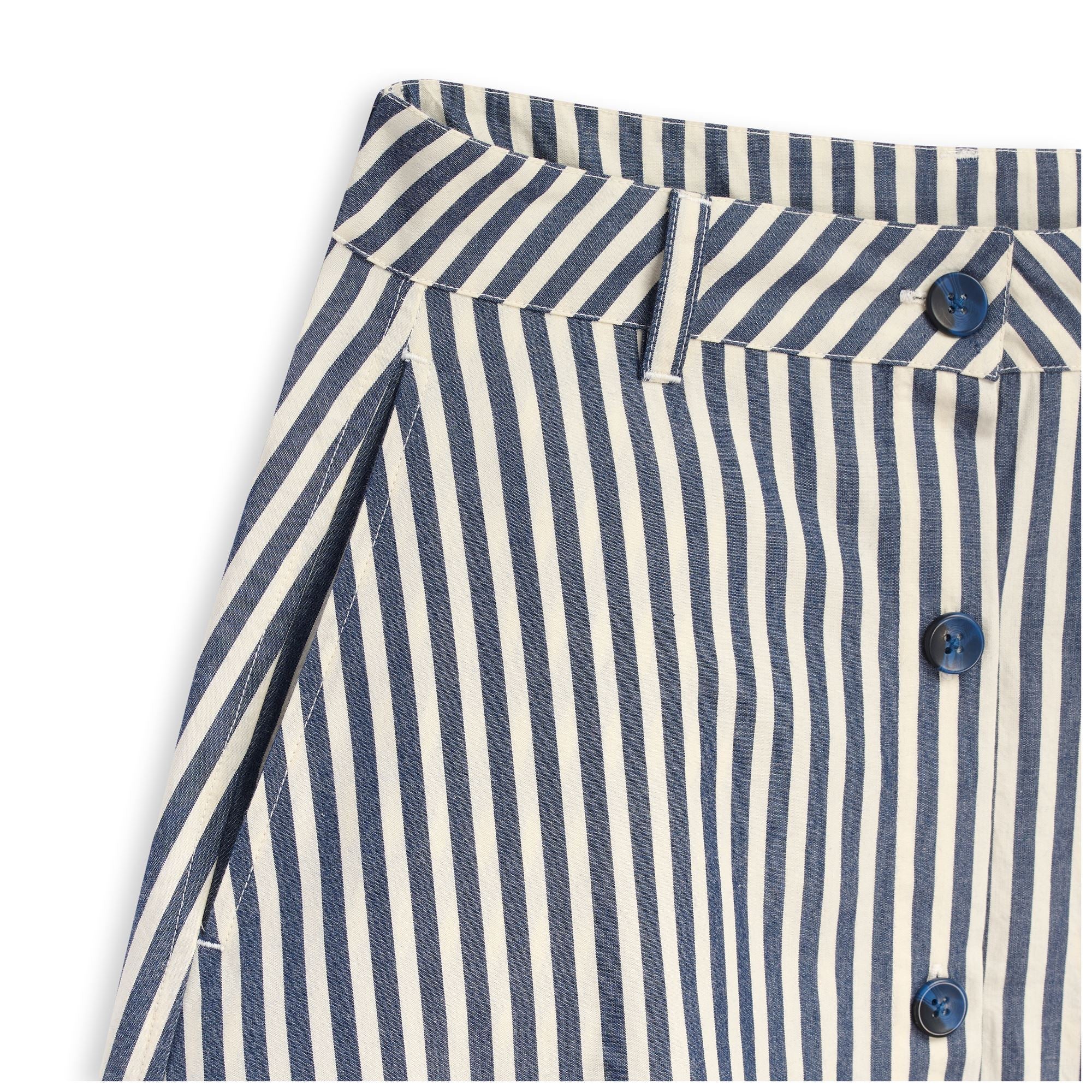 SIGRID - Skirts - Long - Woman - BLUE IRIS-WHITE - Image 3