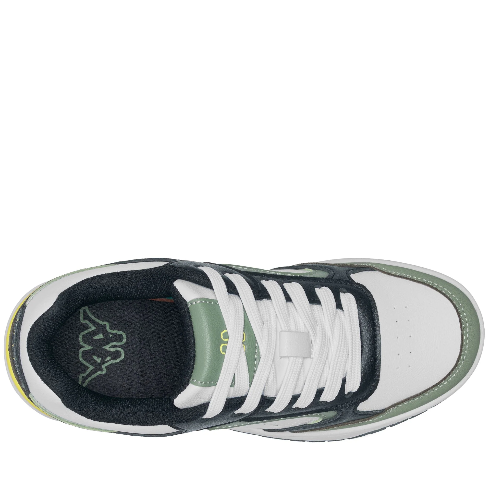 LOGO   MANIS 2.0 KID - Sneakers - Low Cut - Kid unisex - WHITE-BLACK-GREEN SAGE - Image 2