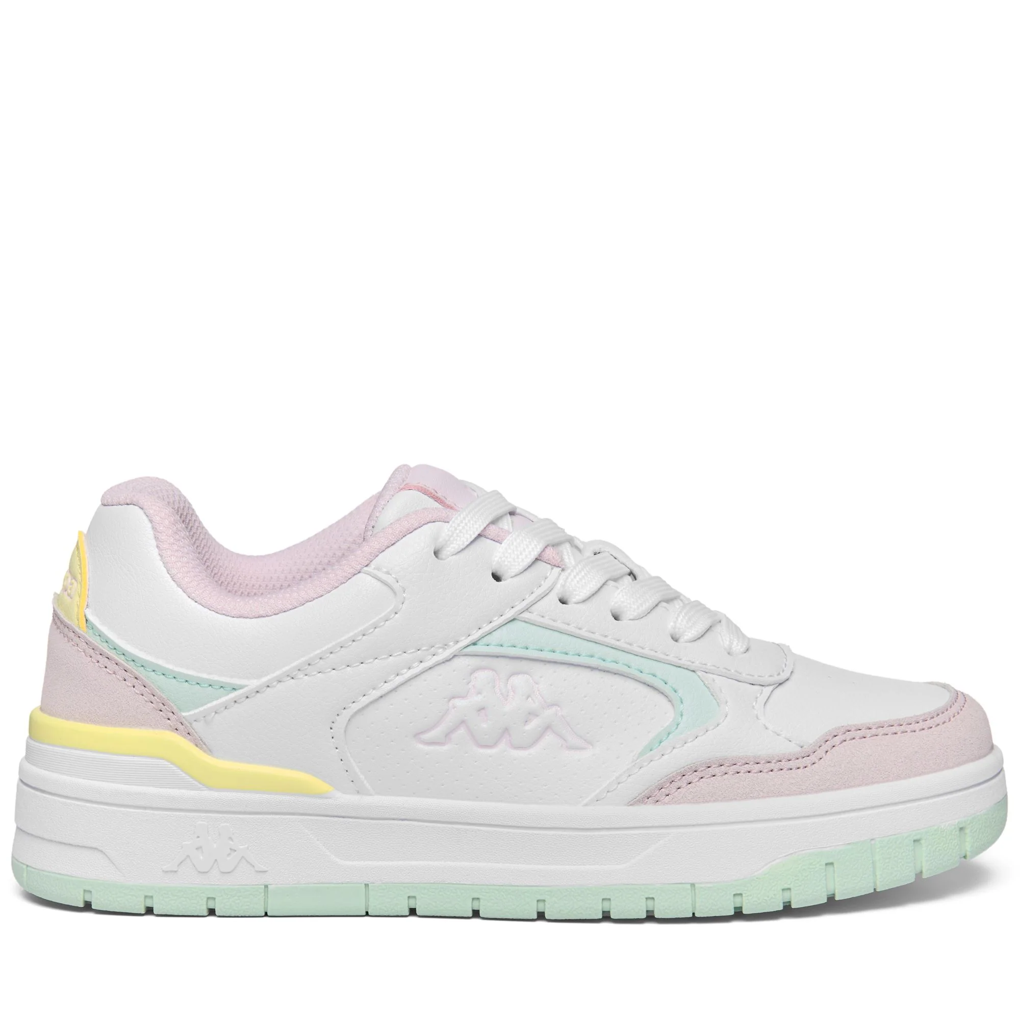 LOGO   MANIS 2.0 KID - Sneakers - Low Cut - Kid unisex - WHITE-PINK CALCITE-GREEN CLEARLY - Image 3