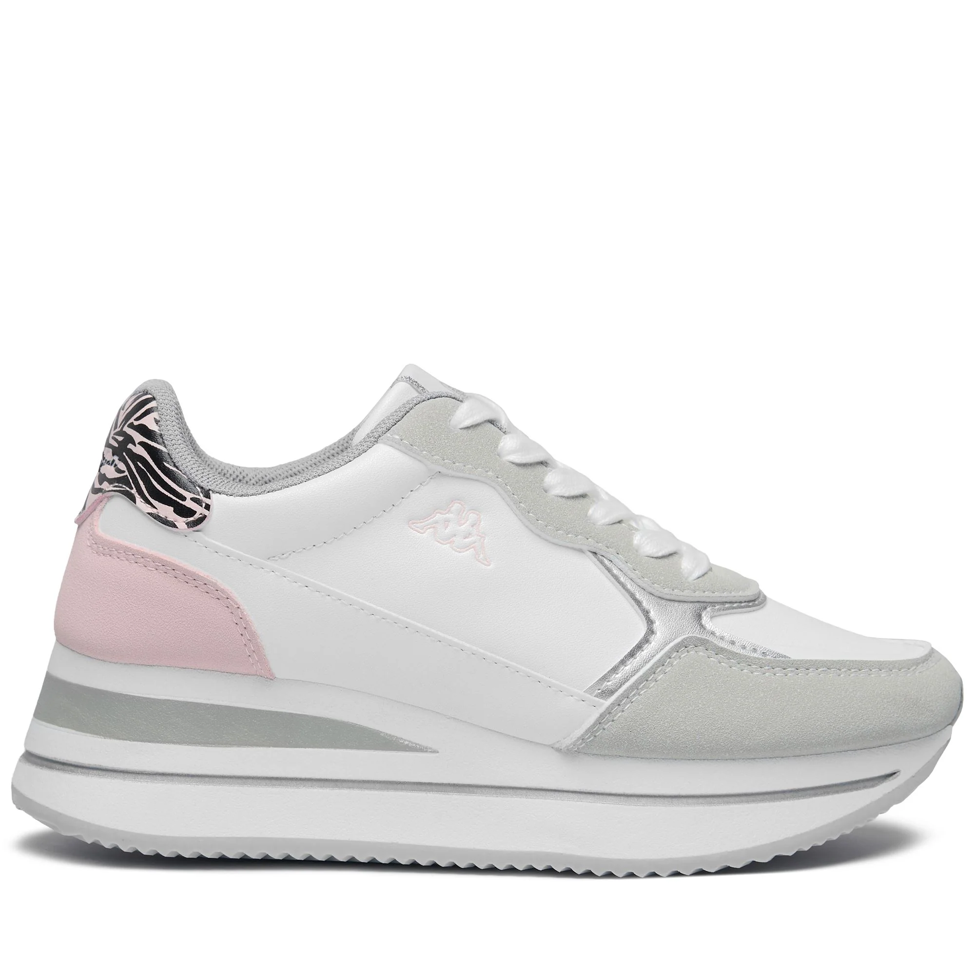 LOGO GEENA 3 - Sneakers - Low Cut - Woman - WHITE-GREY LT LEAD-PINK CALCITE - Image 3