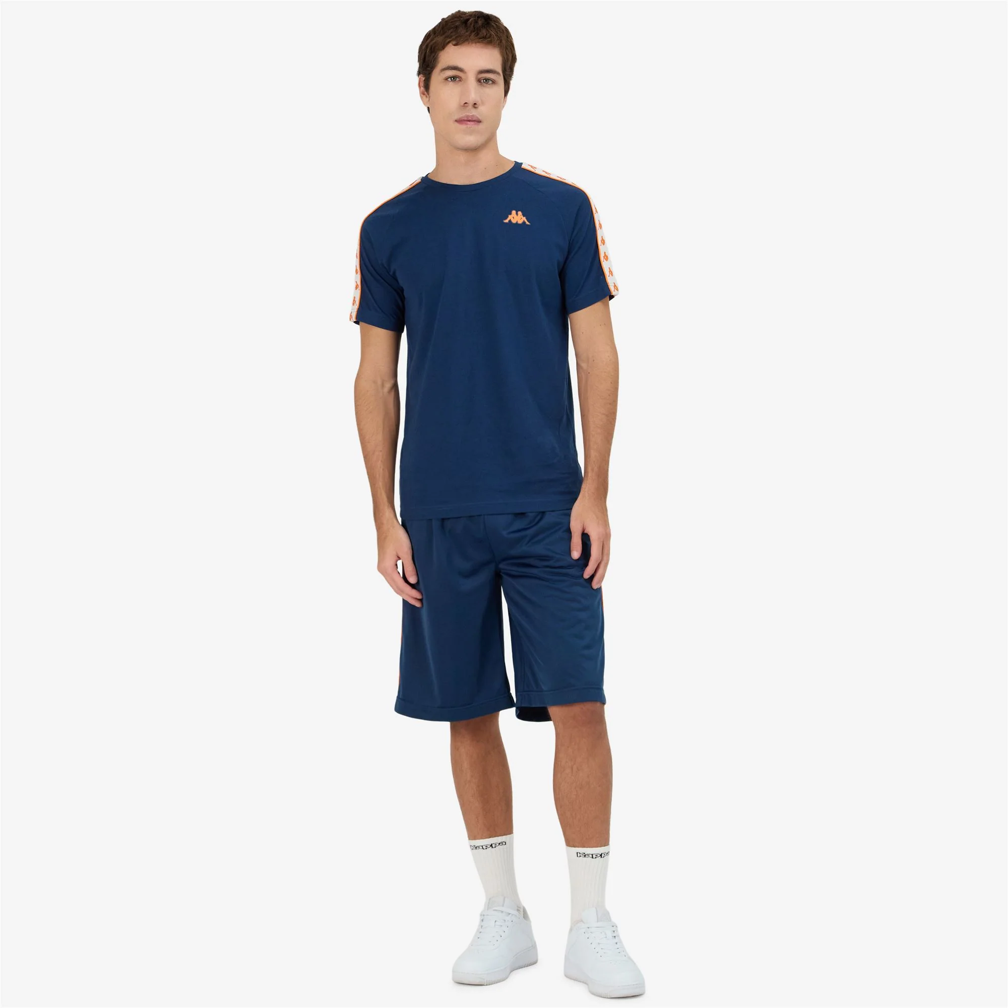 222 BANDA COEN SLIM - T-ShirtsTop - T-Shirt - Man - BLUE DK-ORANGE - Image 7