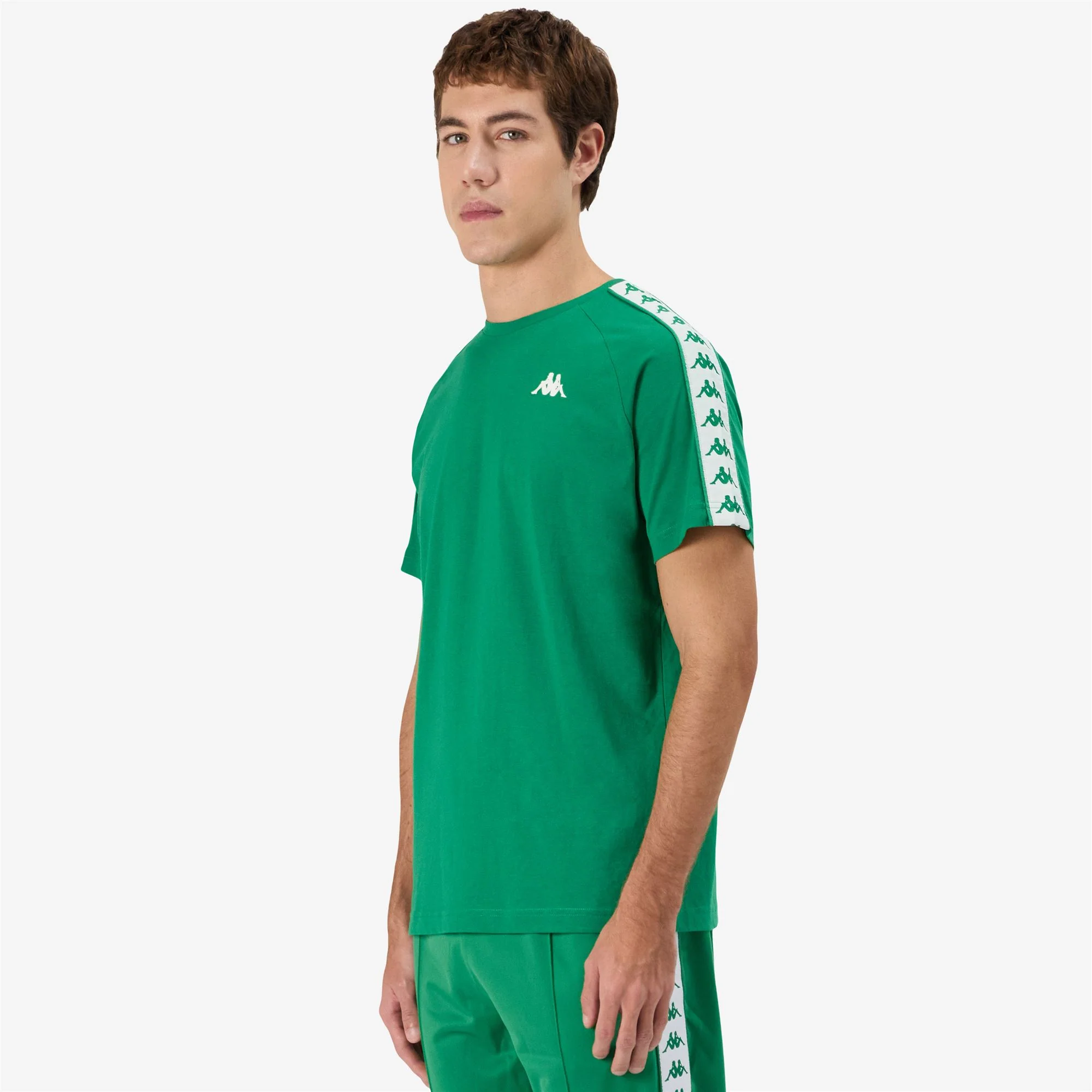 222 BANDA COEN SLIM - T-ShirtsTop - T-Shirt - Man - GREEN TEE-WHITE - Image 5