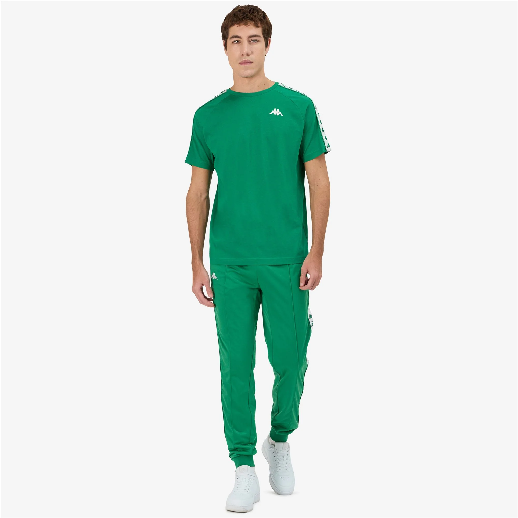 222 BANDA COEN SLIM - T-ShirtsTop - T-Shirt - Man - GREEN TEE-WHITE - Image 7