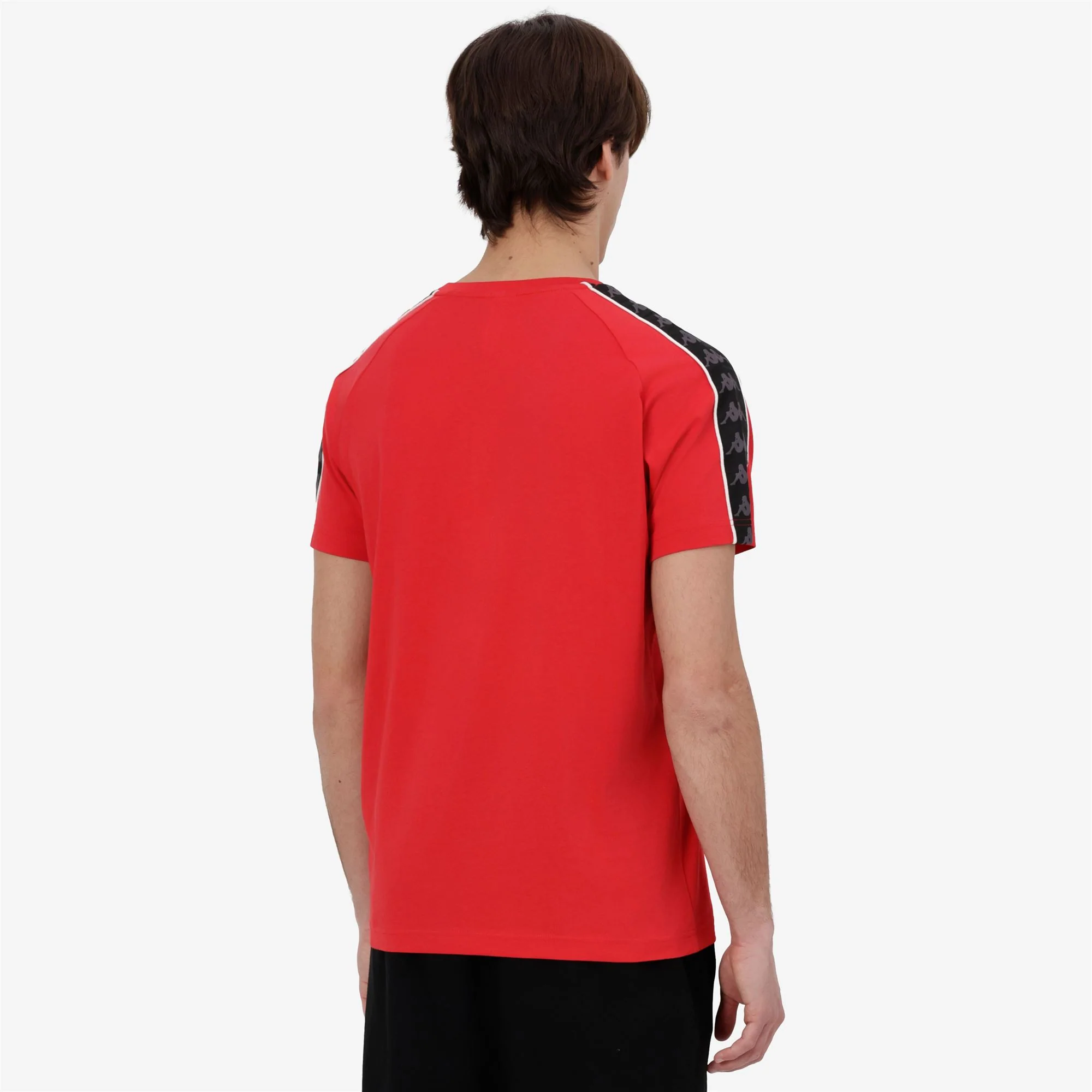 222 BANDA COEN SLIM - T-Shirts & Top - T-Shirt - Man - Red Racing-Black-White - Image 4