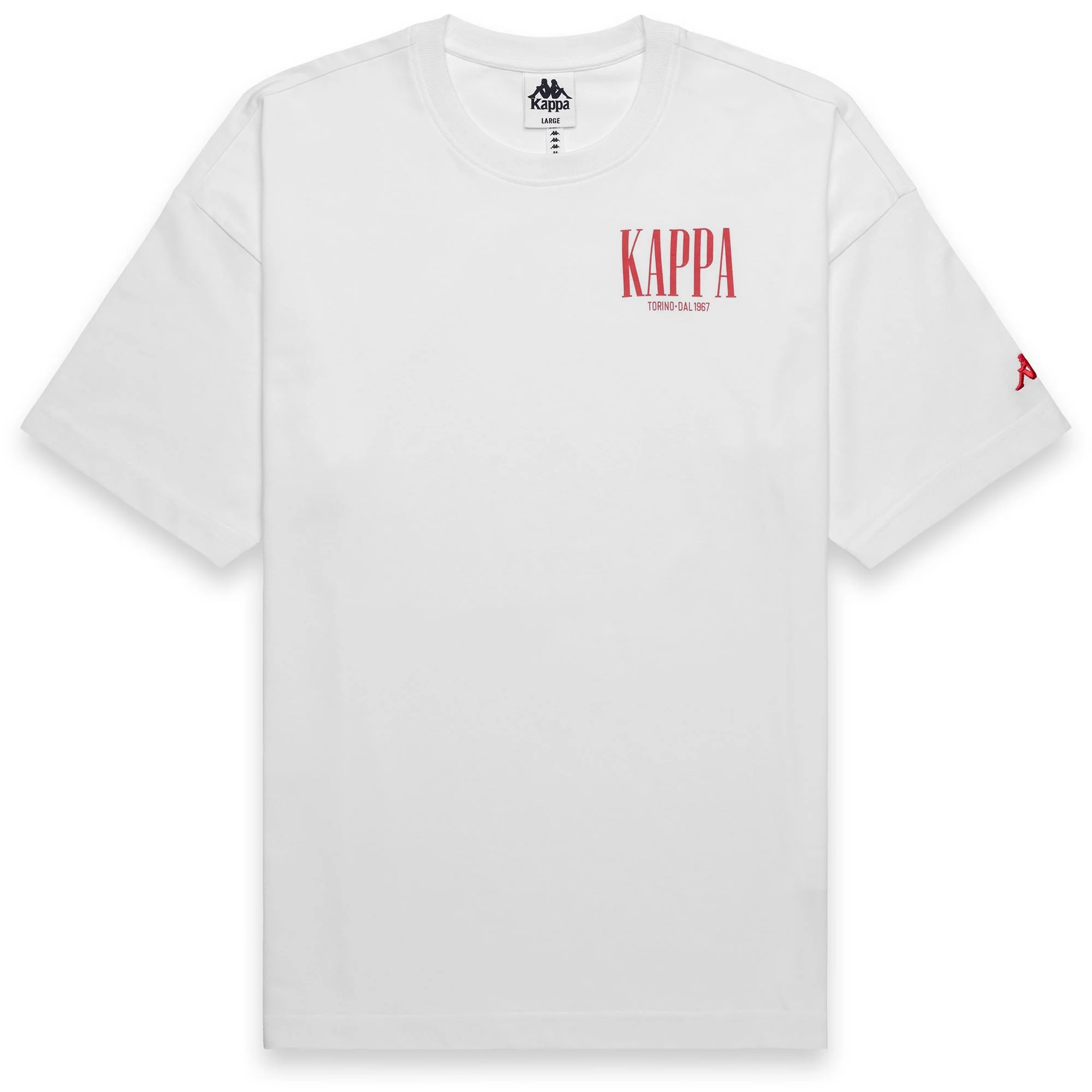 AUTHENTIC  SAUREN - T-Shirts & Top - T-Shirt - Man - White-Red Md Coral - Image 2