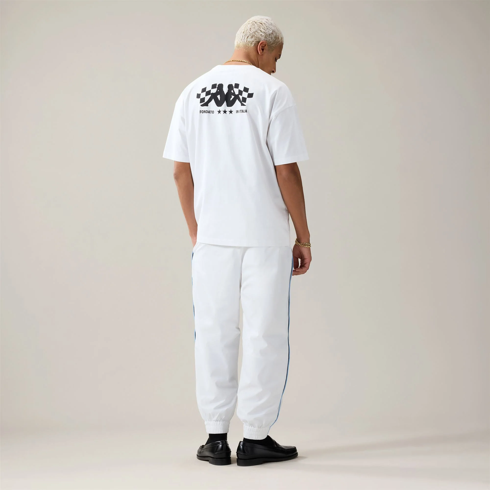 AUTHENTIC  SOLIAN - T-Shirts & Top - T-Shirt - Man - White-Black - Image 5