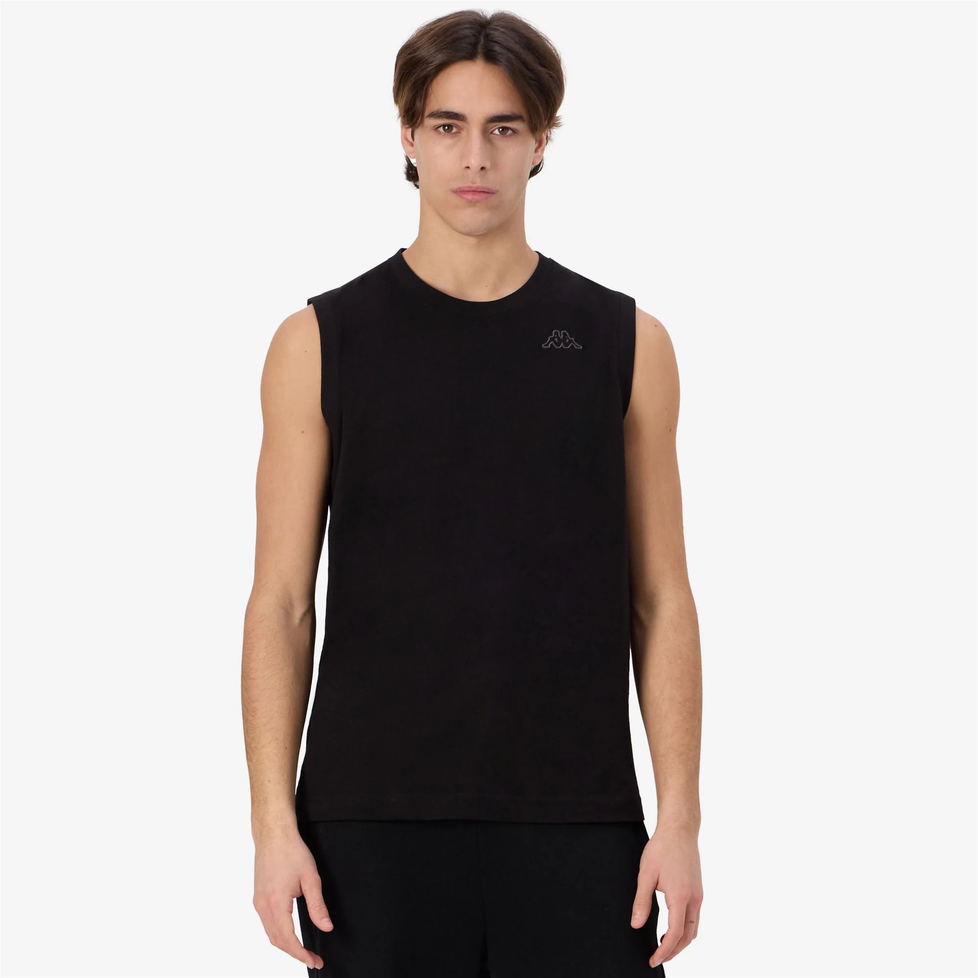 LOGO   KORPO CADWAL - T-ShirtsTop - T-Shirt - Man - BLACK-BLACK GREYISH - Image 4
