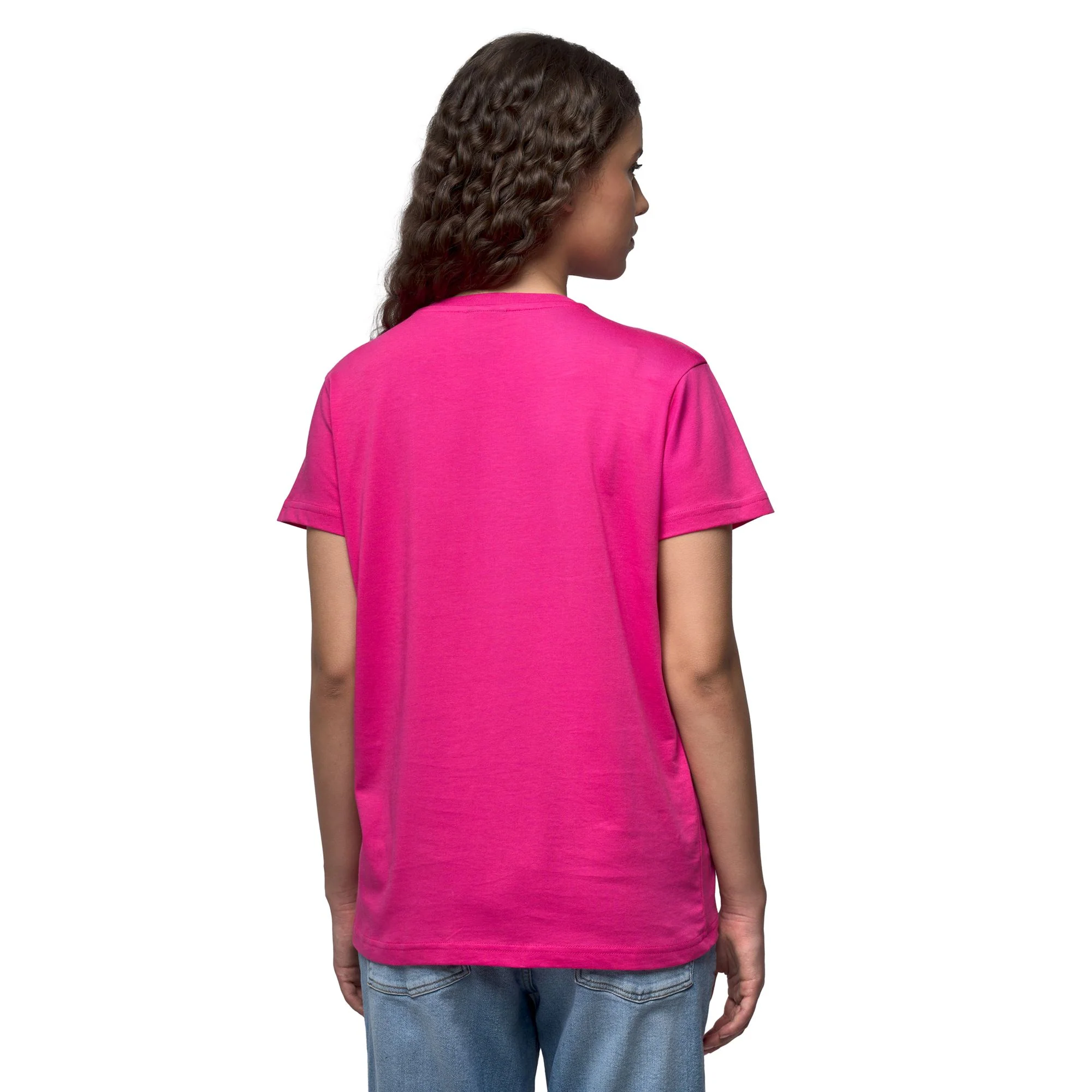 KATIE - T-Shirts & Top - T-Shirt - Woman - Fuchsia Purple-Grey Silver - Image 2